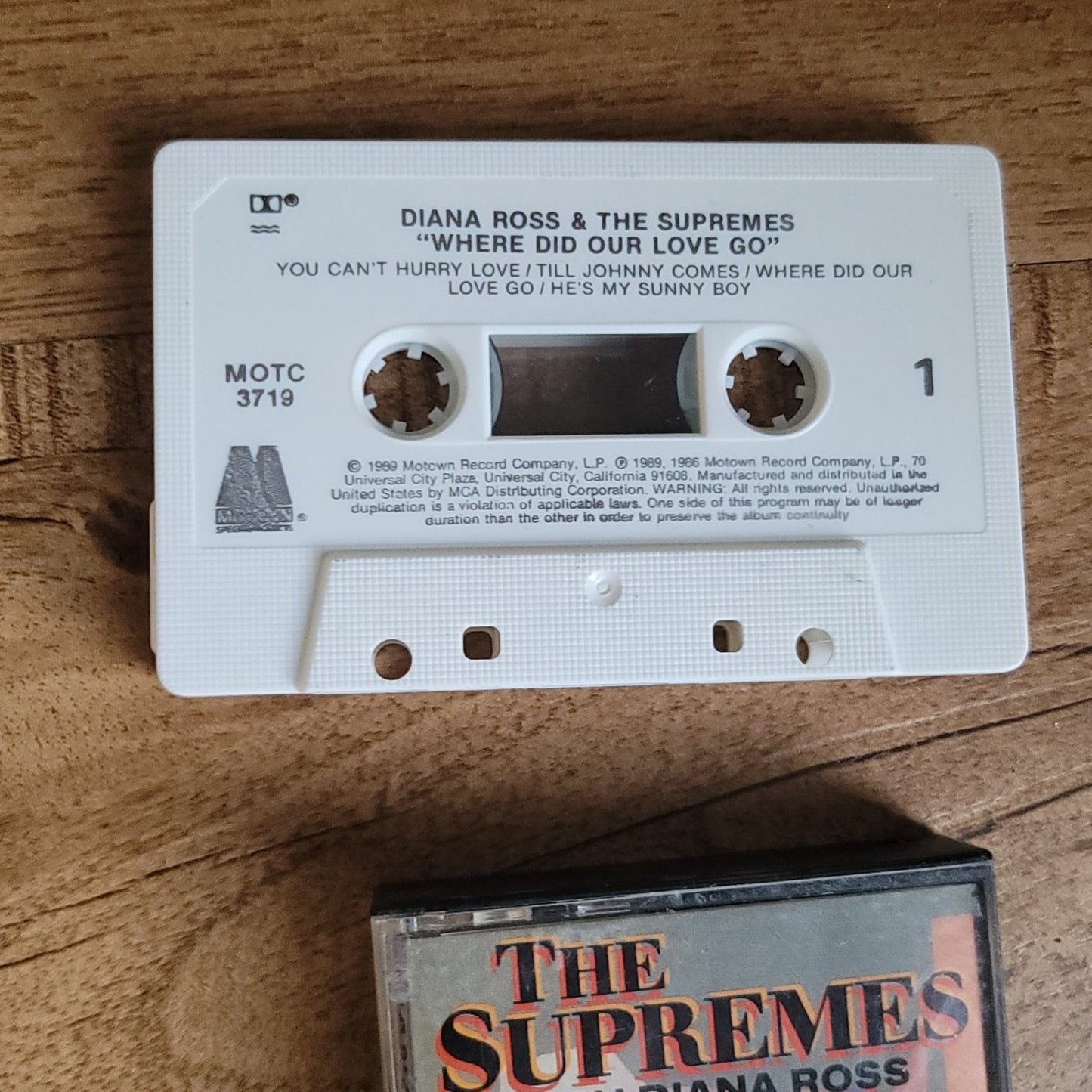 Vtg 1989 The Supremes w/Diana Ross WHERE DID OUR LOVE GO? Cassette Tape