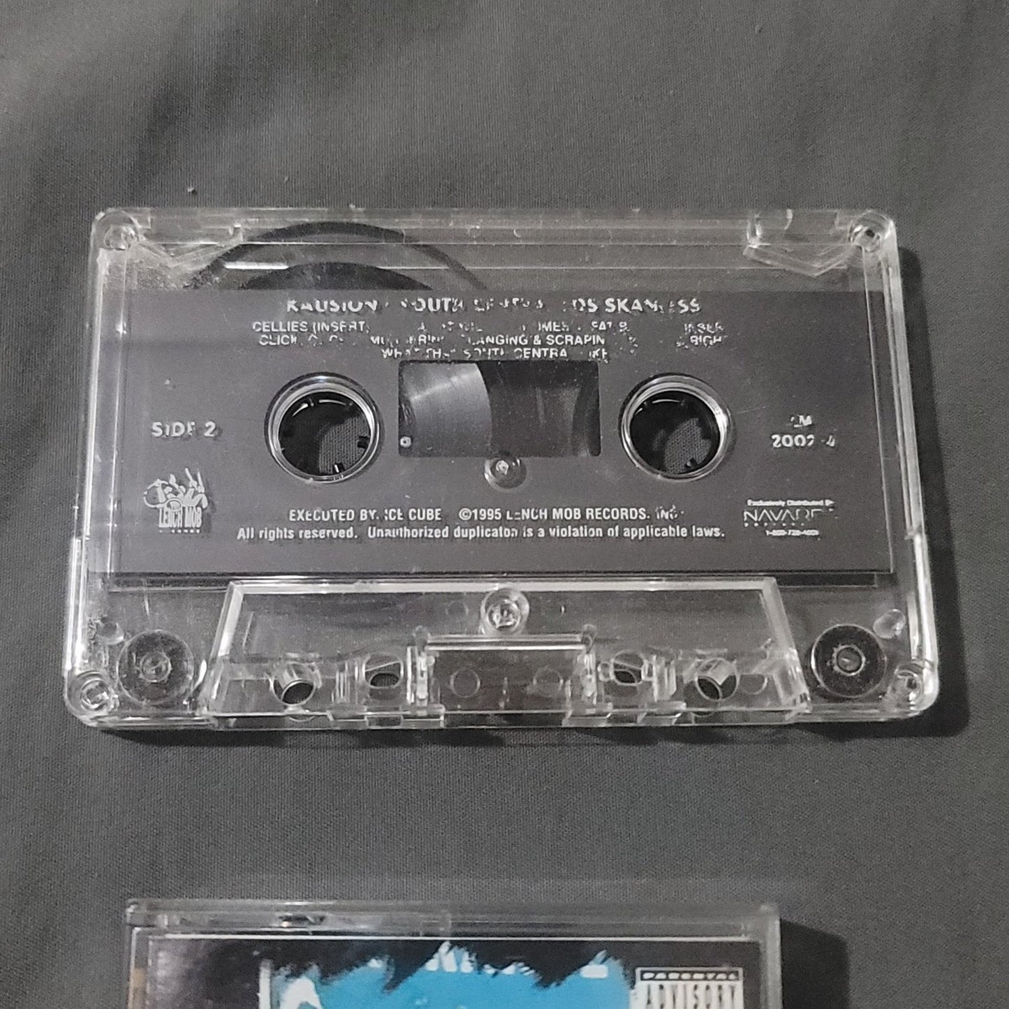 Vtg 1995 Kausion South Central Los Skanless Cassette Tape Gangsta Rap Ice Cube