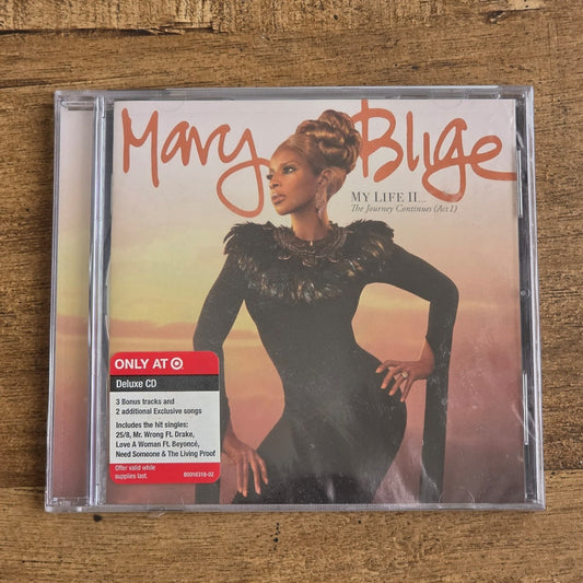 Mary J Blige My Life II The Journey Continues (Act I) Deluxe CD Hype Sticker