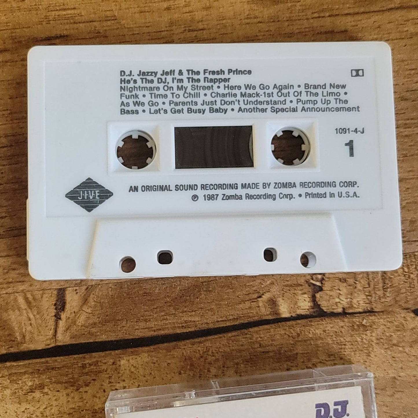 Vtg 1988 Fresh Prince & Jazzy Jeff I'M THE RAPPER HE'S THE DJ Cassette Tape