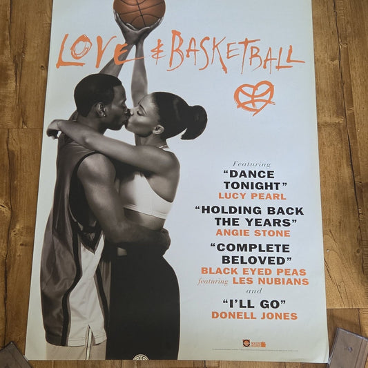 Vtg 2000 Love & Basketball Movie Soundtrack Promo Poster