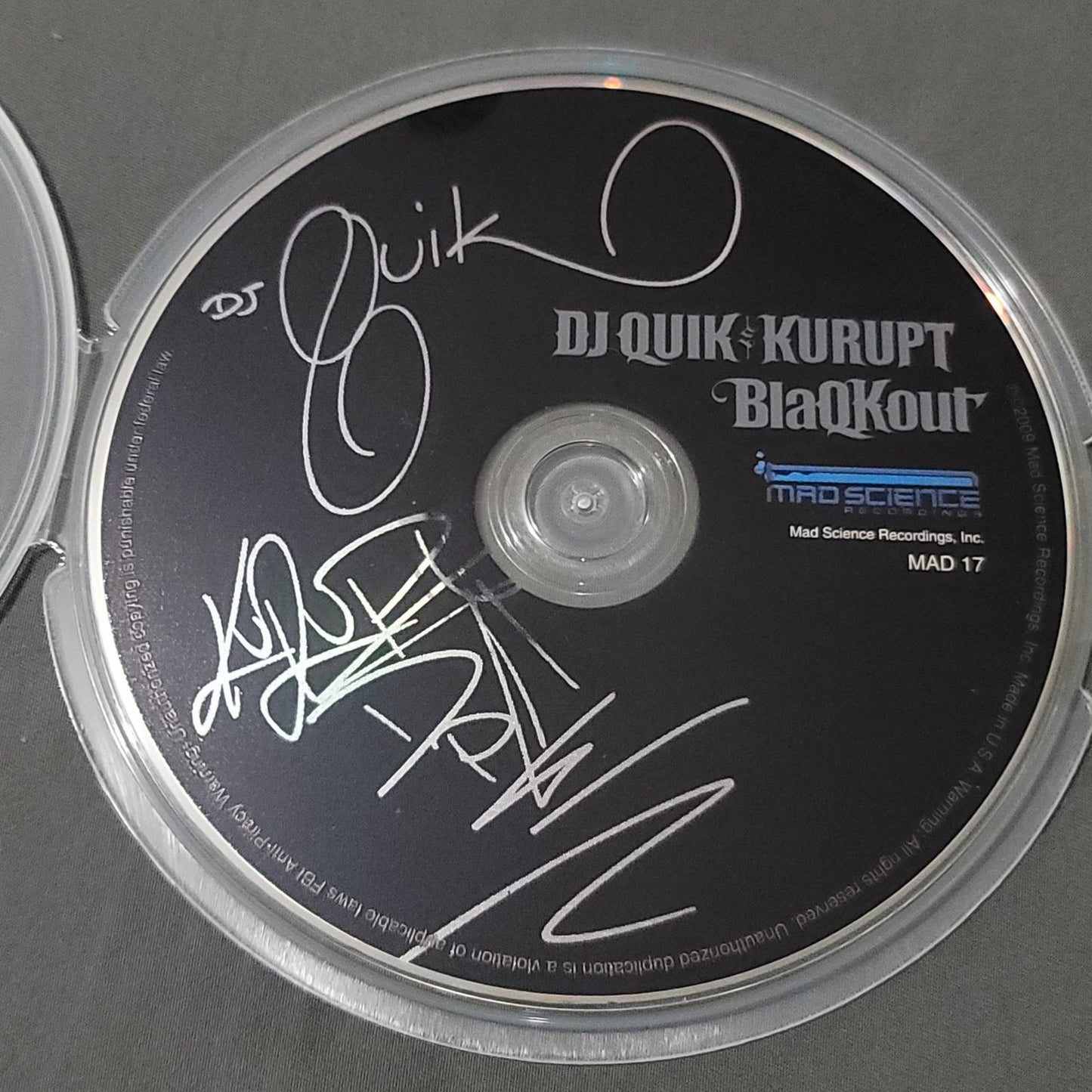 DJ Quik & Kurupt BLAQKOUT CD Hip Hop Rap