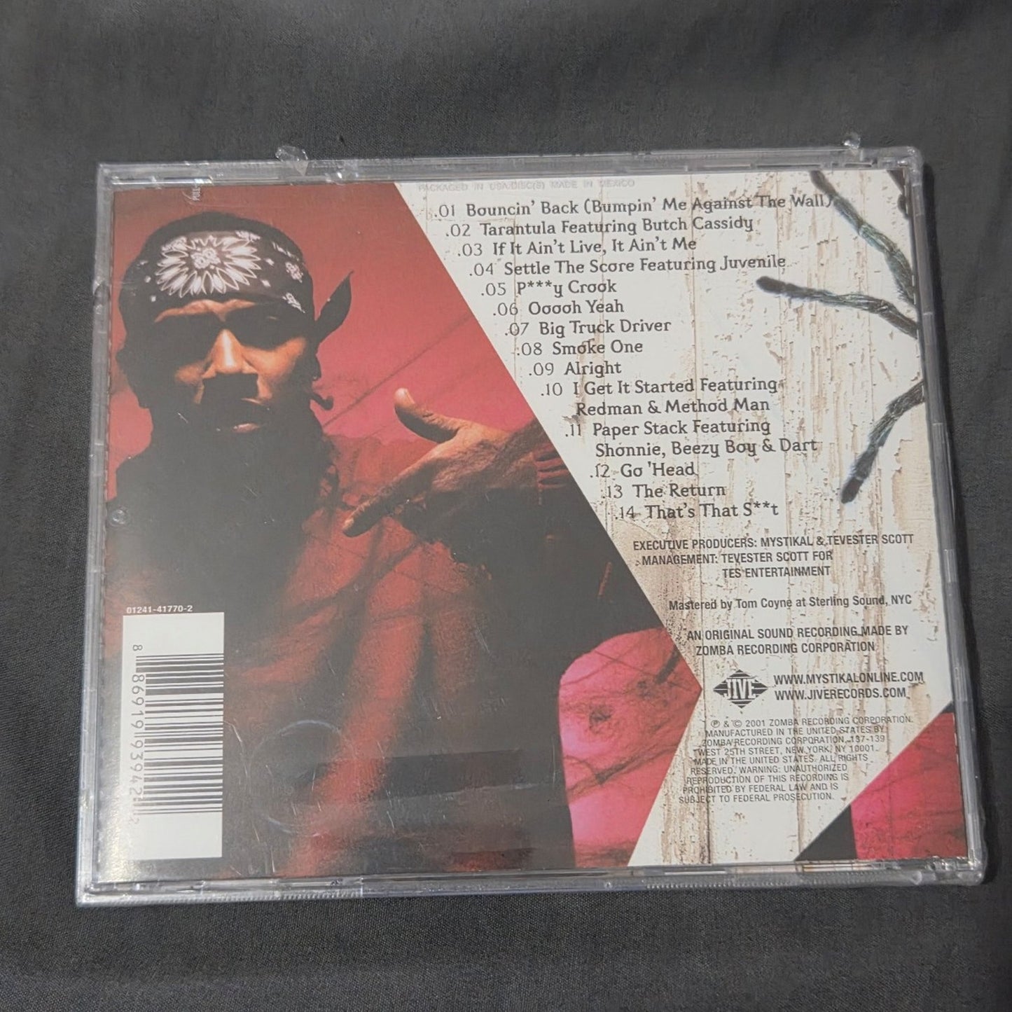 Vtg 2001 Mystikal TARANTULA CD