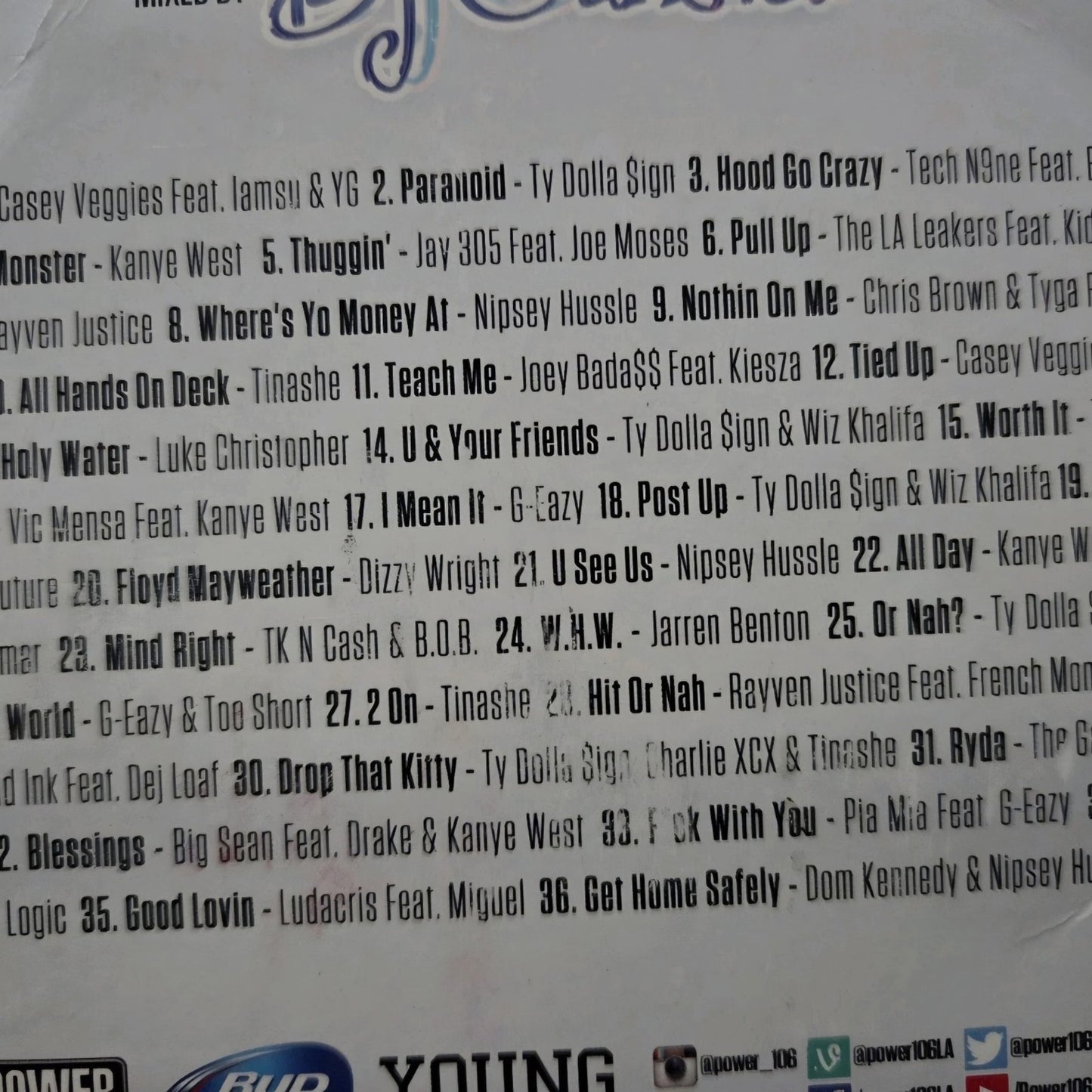 Power 106 FM POWERHOUSE 2015 PROMOTIONAL CD VARIOUS ARTISTS