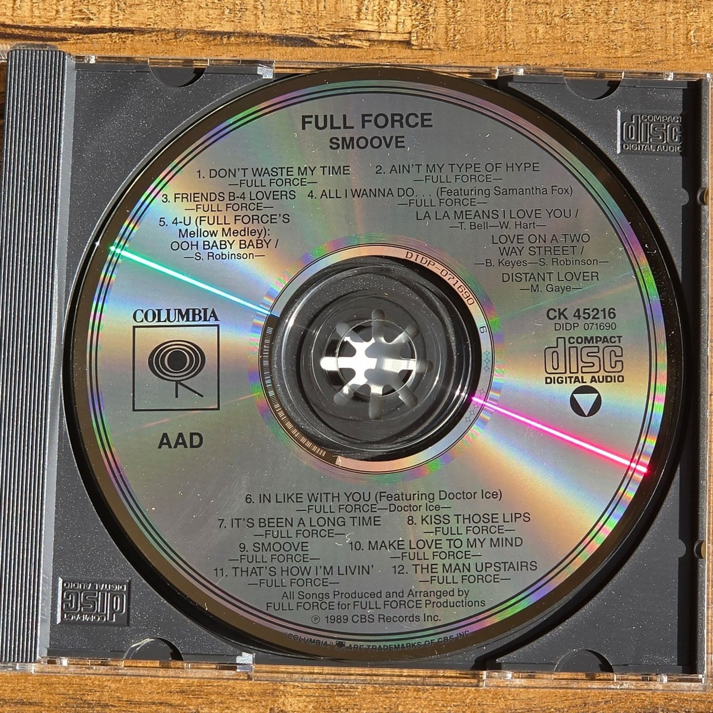 Vtg 1989 Full Force SMOOVE CD