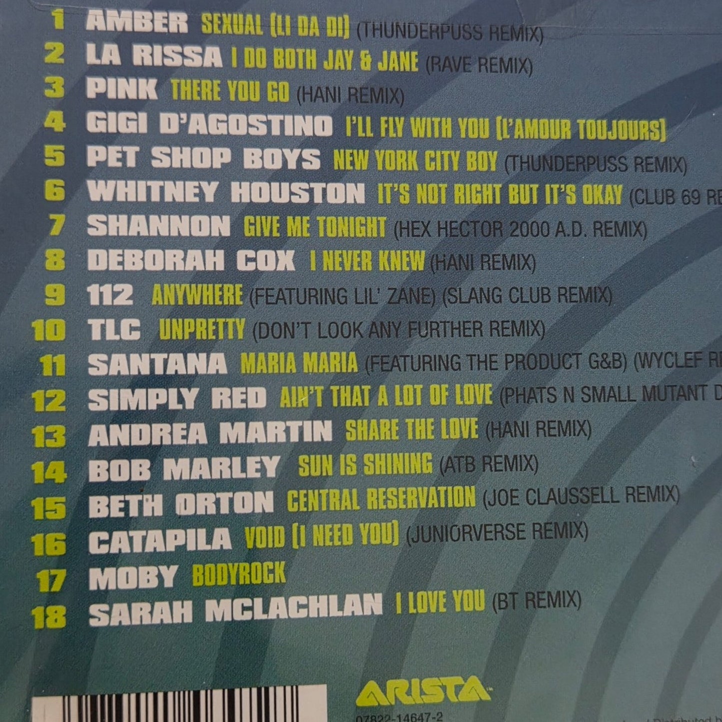 Vtg 2000 Various Artists : Ultimate Dance Party 2000 CD