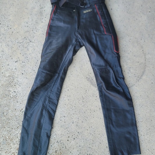 Vtg Hein Gericke Leather Racing Moto Pants