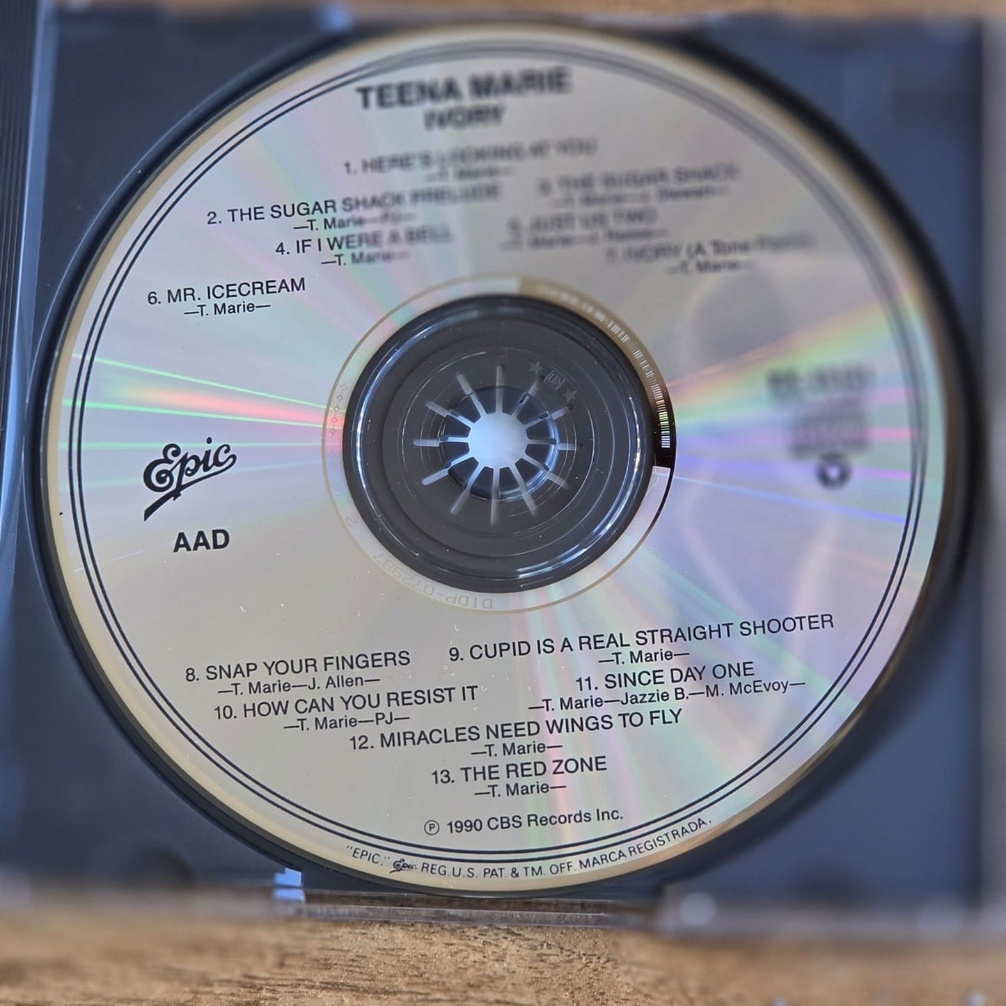 Vtg 1990 Teena Marie IVORY CD
