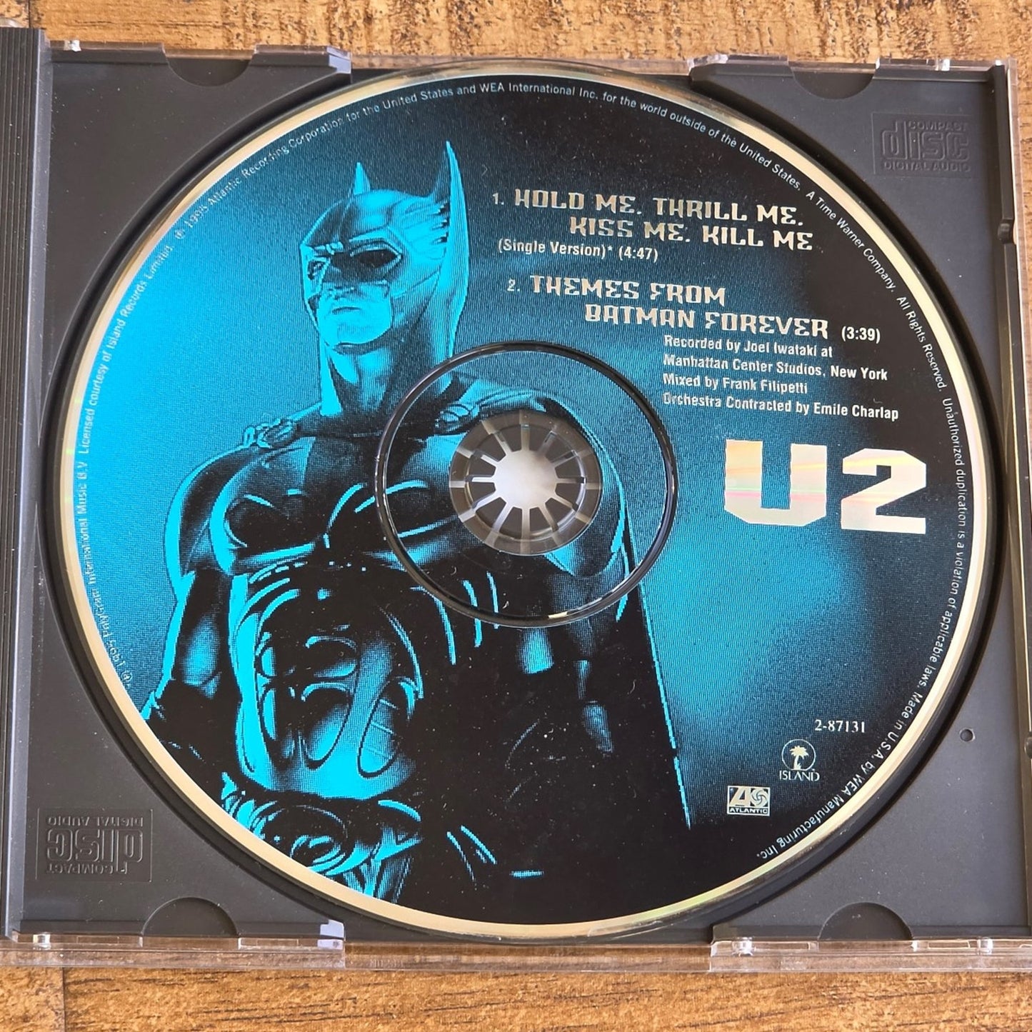 Vtg 1995 U2 BATMAN FOREVER Maxi Single CD