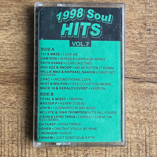 Vtg 1998 SOUL HITS VOL. 7 Cassette Tape (MIXTAPE)