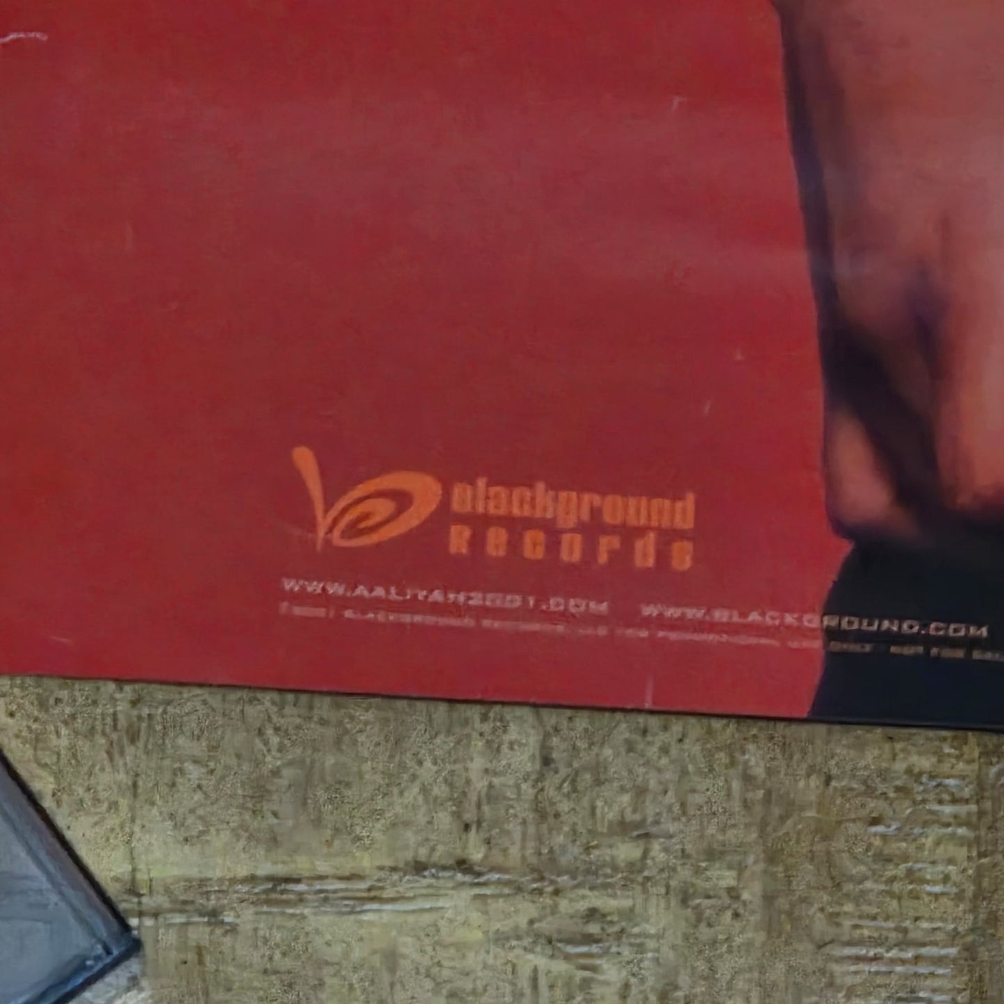 Vtg 2001 Aaliyah Double-sided Promo Poster