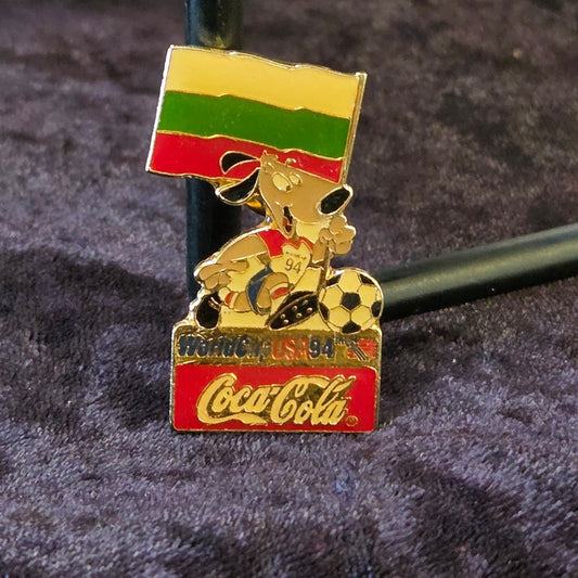 Vtg 1994 Coca-Cola BULGARIA Cup Soccer Pin