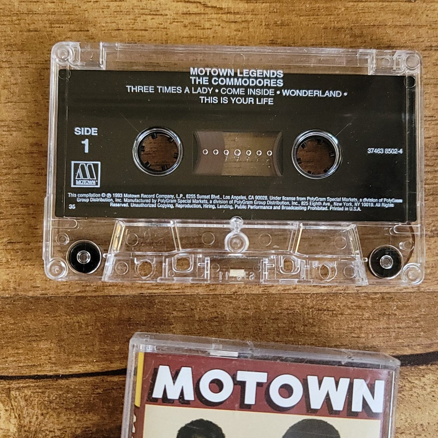 Vtg 1993 The Commodores Three Times A Lady Brick House Cassette Tape