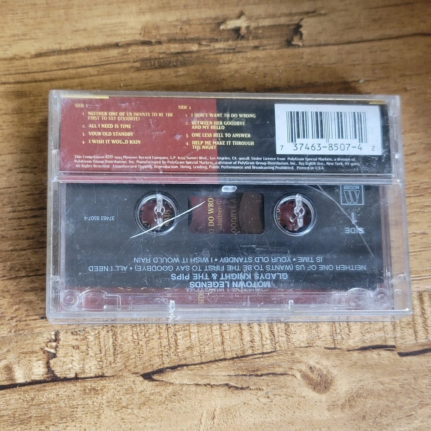 Vtg 1993 Gladys Knight & The Pips Cassette Tape