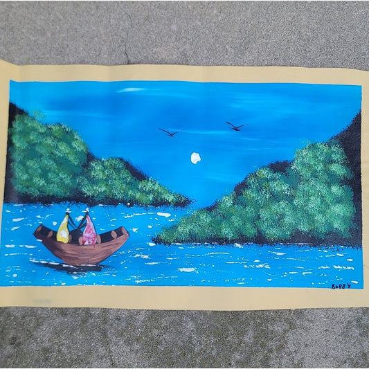 Custom Canvas Oil Painting Ghana West Africa