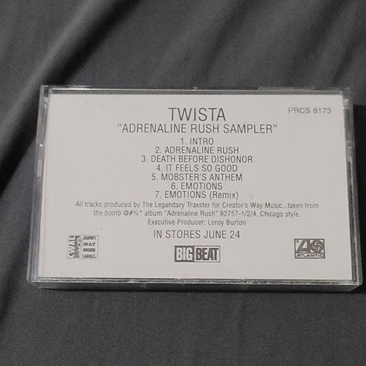 Vtg 1997 Twista Adrenaline Rush Sampler Audio Cassette Tape