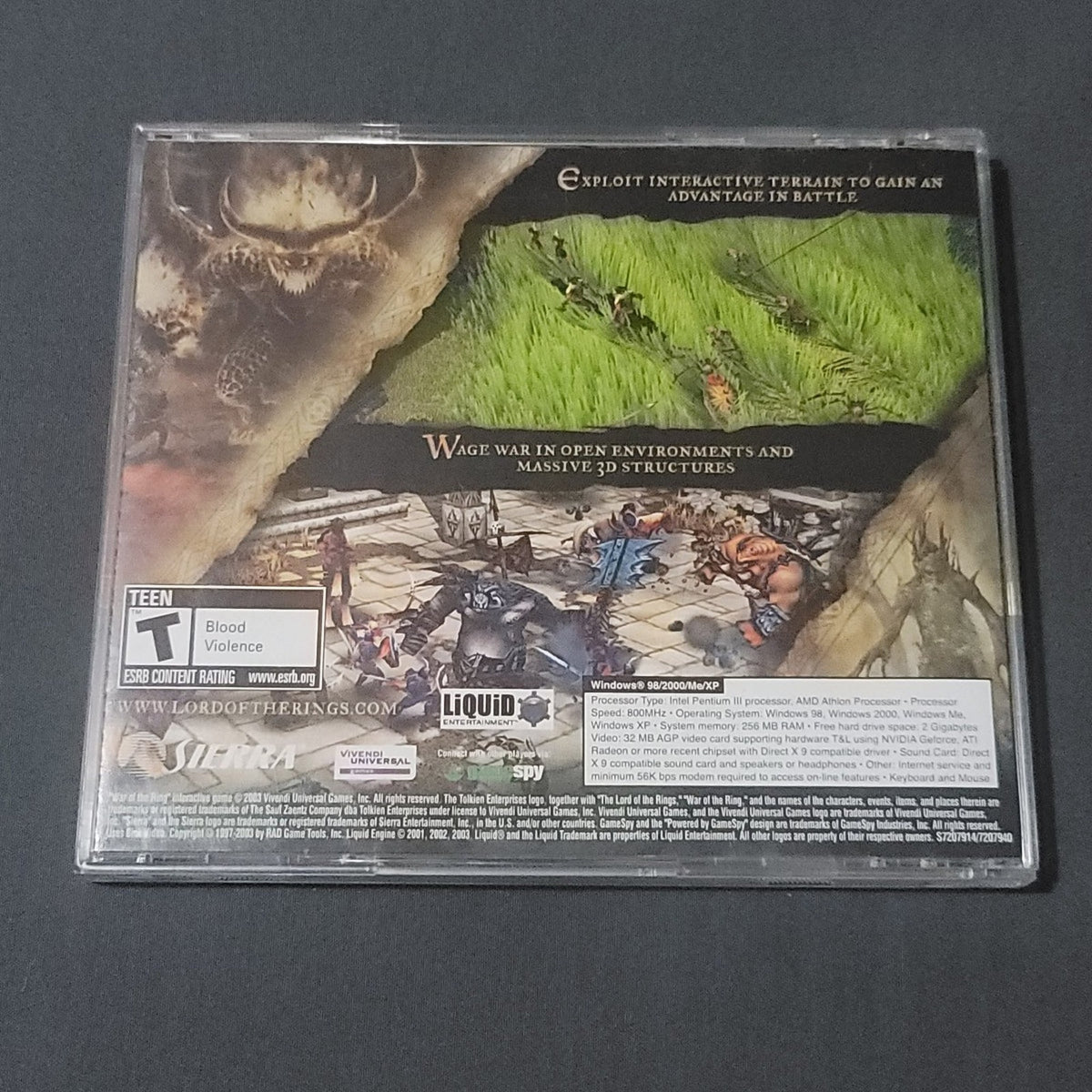 Vtg 2003 Lord of the Rings: War of the Ring CD PC Game Disc w/Key