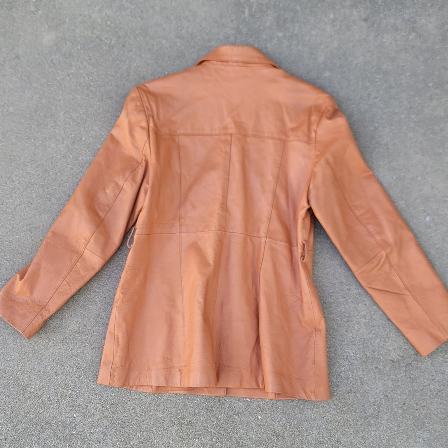 Vtg Oscar Piel Leather Jacket
