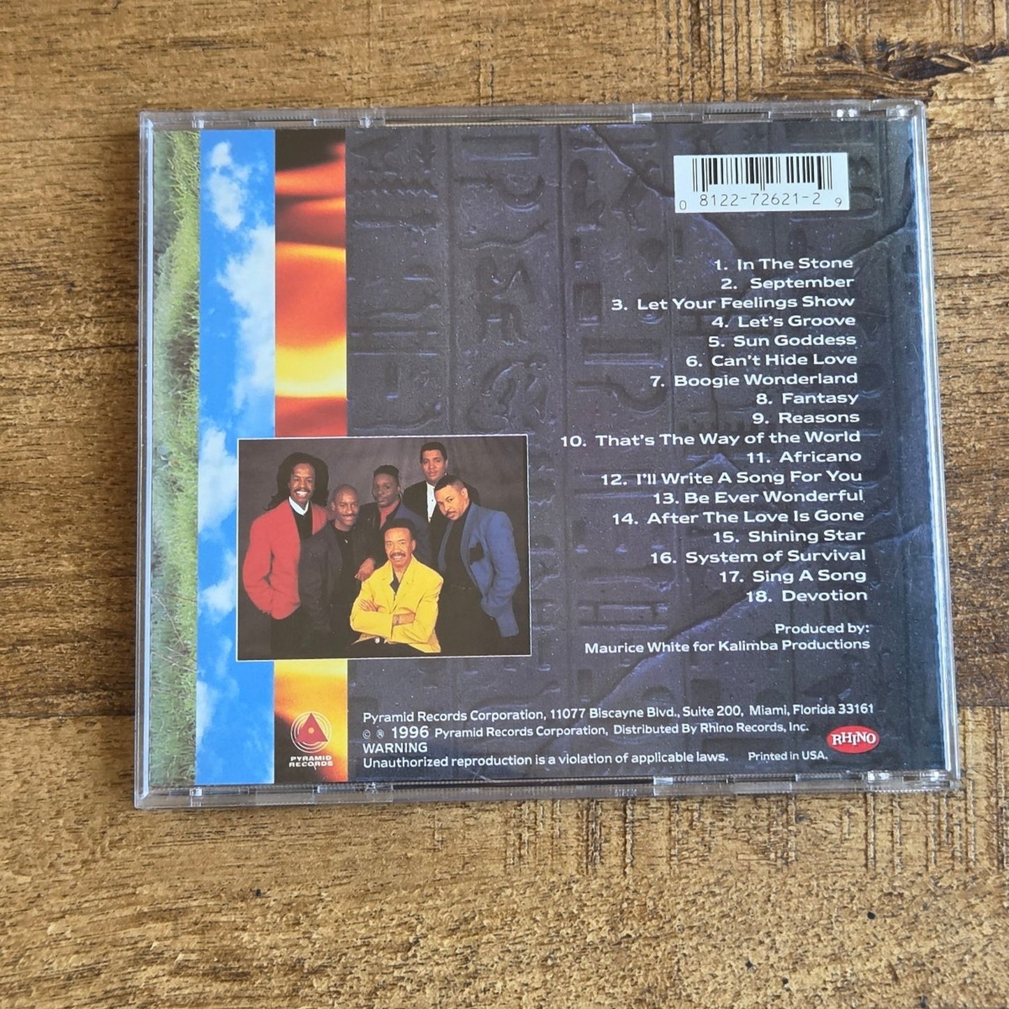 Vtg 1996 Earth, Wind & Fire GREATEST HITS LIVE CD