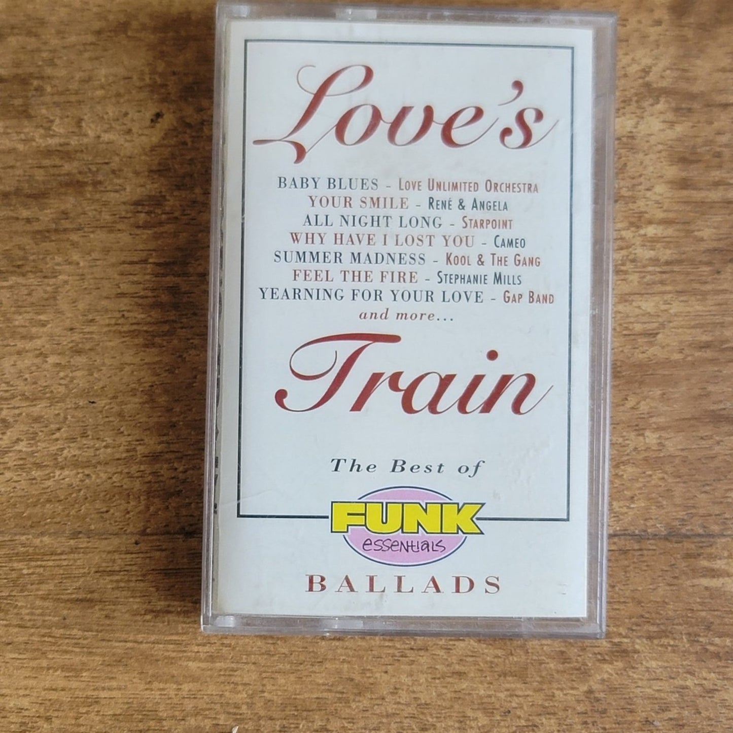 Vtg 1995 Love's Train The Best of Funk Essentials Ballads Cassette Tape