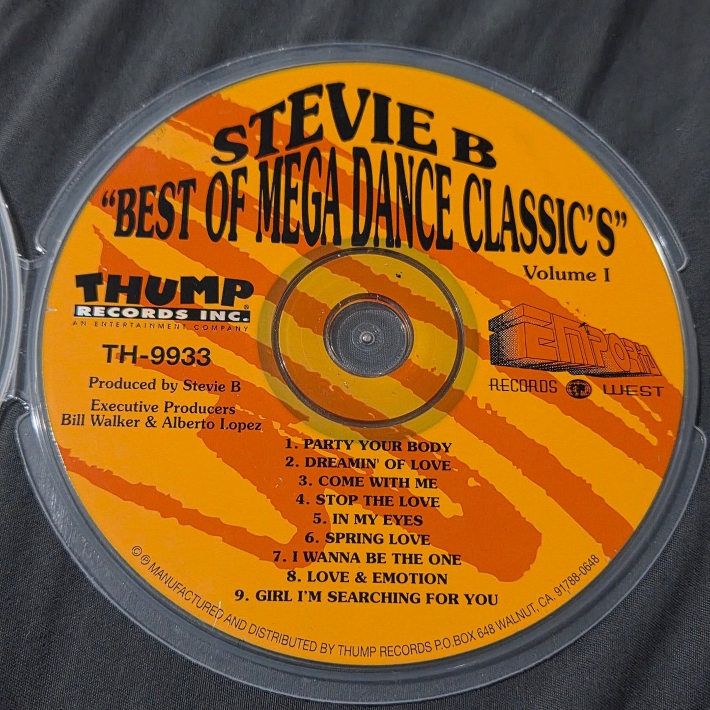 Vtg Stevie B Best Of Mega Dance Classic's Volume 1 CD