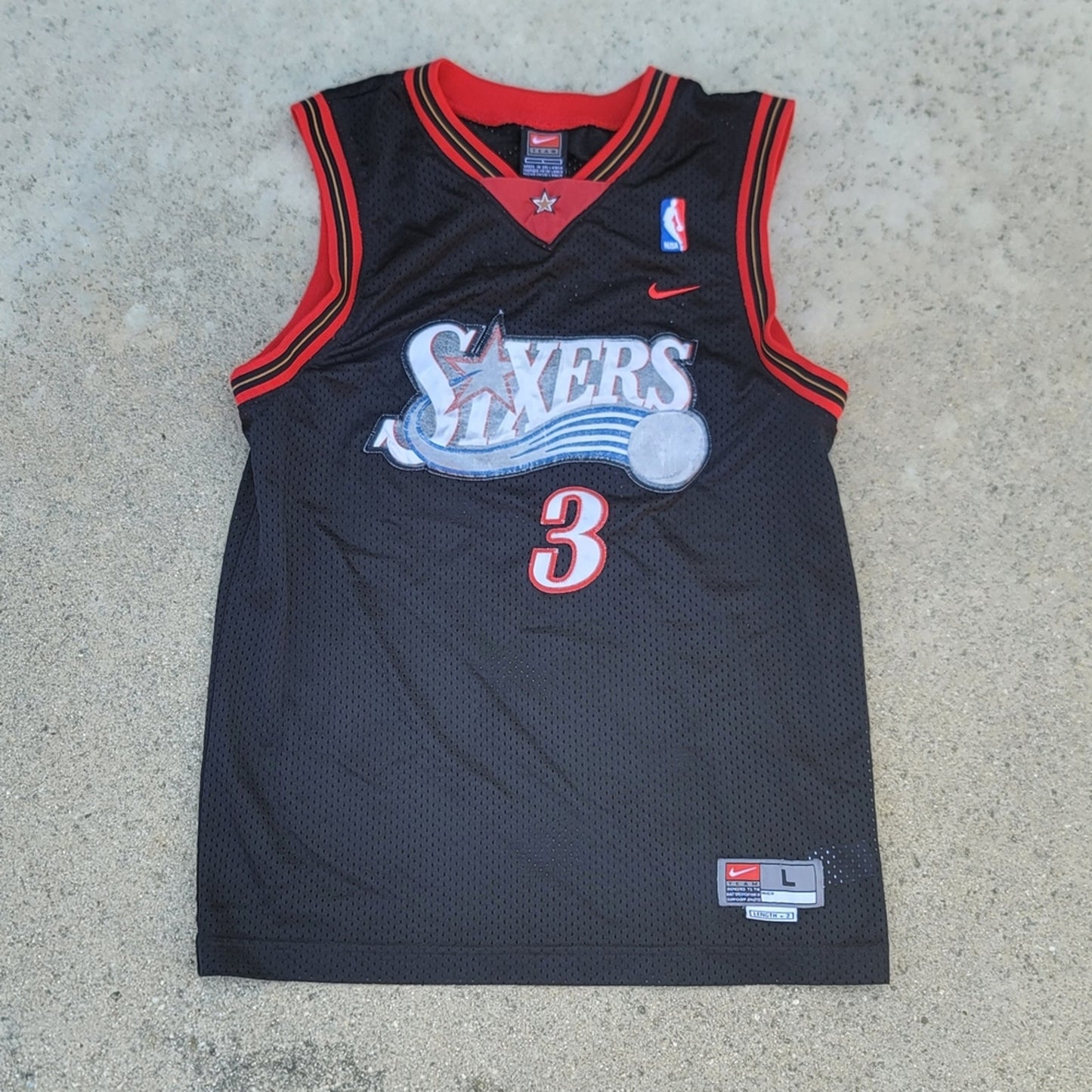 Vtg Nike Allen Iverson Philadelphia Sixers Basketball Jersey
