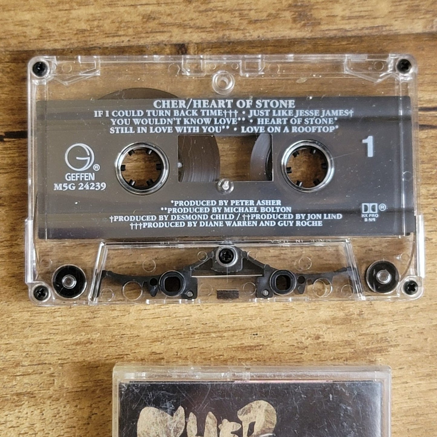 Vtg 1989 Cher HEART OF STONE Cassette Tape