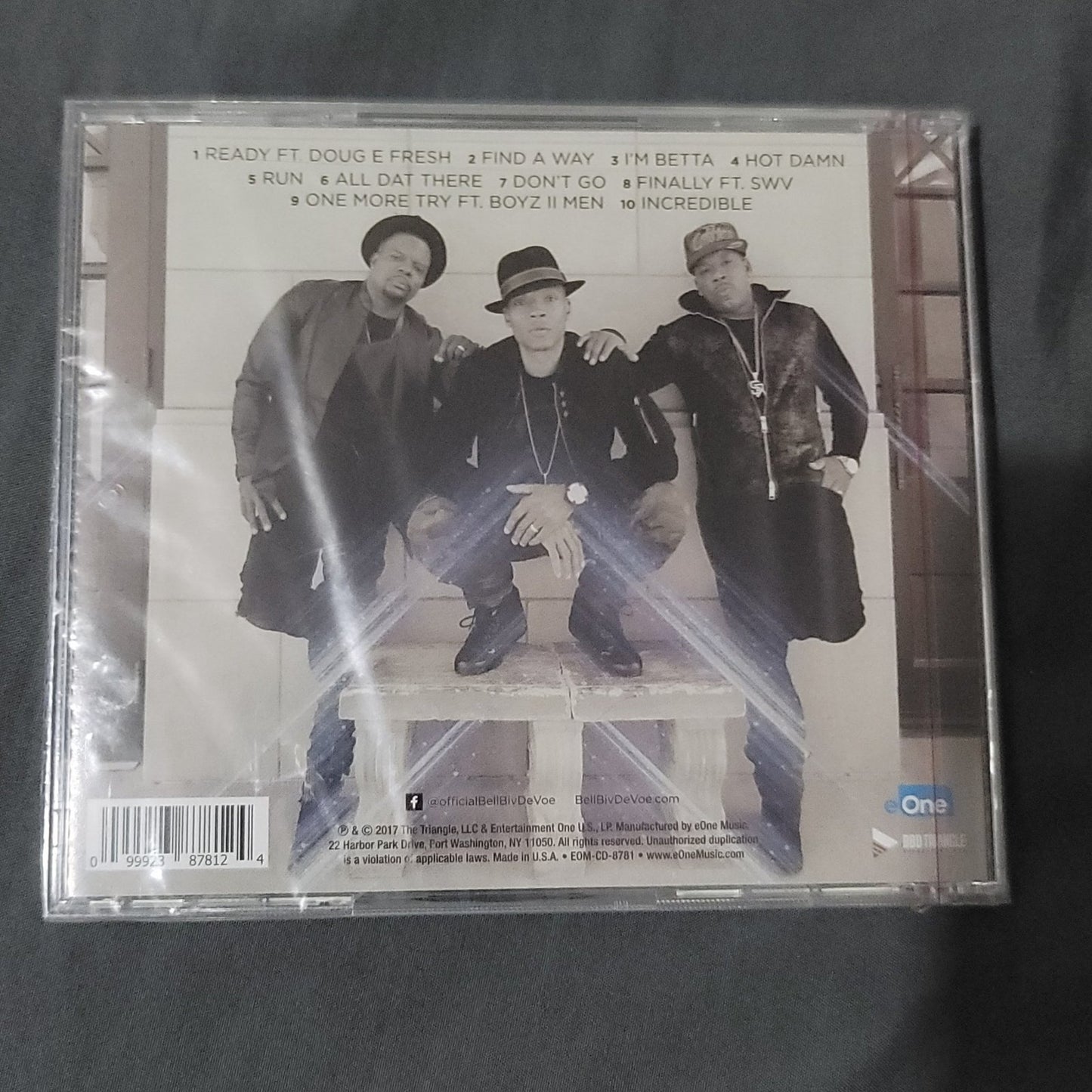Bell Biv Devoe THREE STRIPES CD Hype Sticker