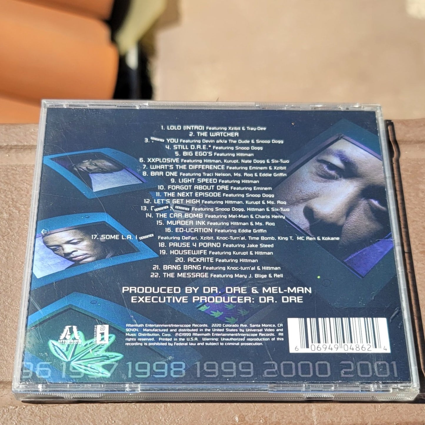 Vtg Dr. Dre Chronic 2001 CD