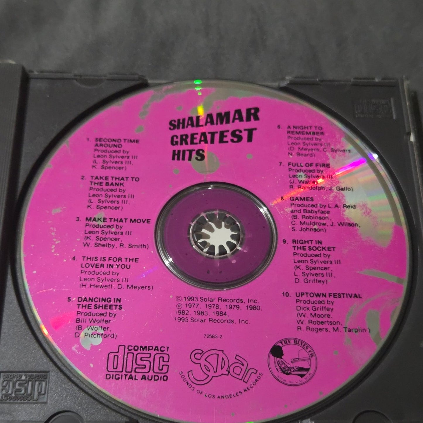 Vtg 1993 Shalamar SHALAMAR GREATEST HITS CD