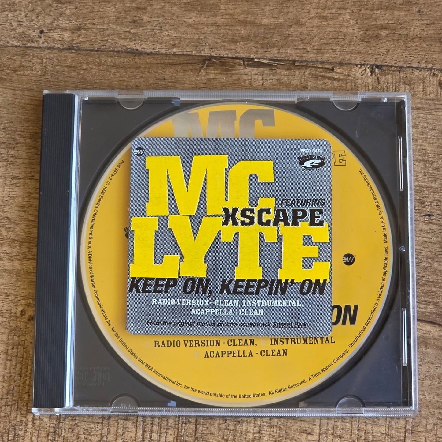 Vtg 1996 MC LYTE KEEP ON, KEEPIN' ON F/ XSCAPE MAXI SINGLE PROMO CD RAP HIP HOP