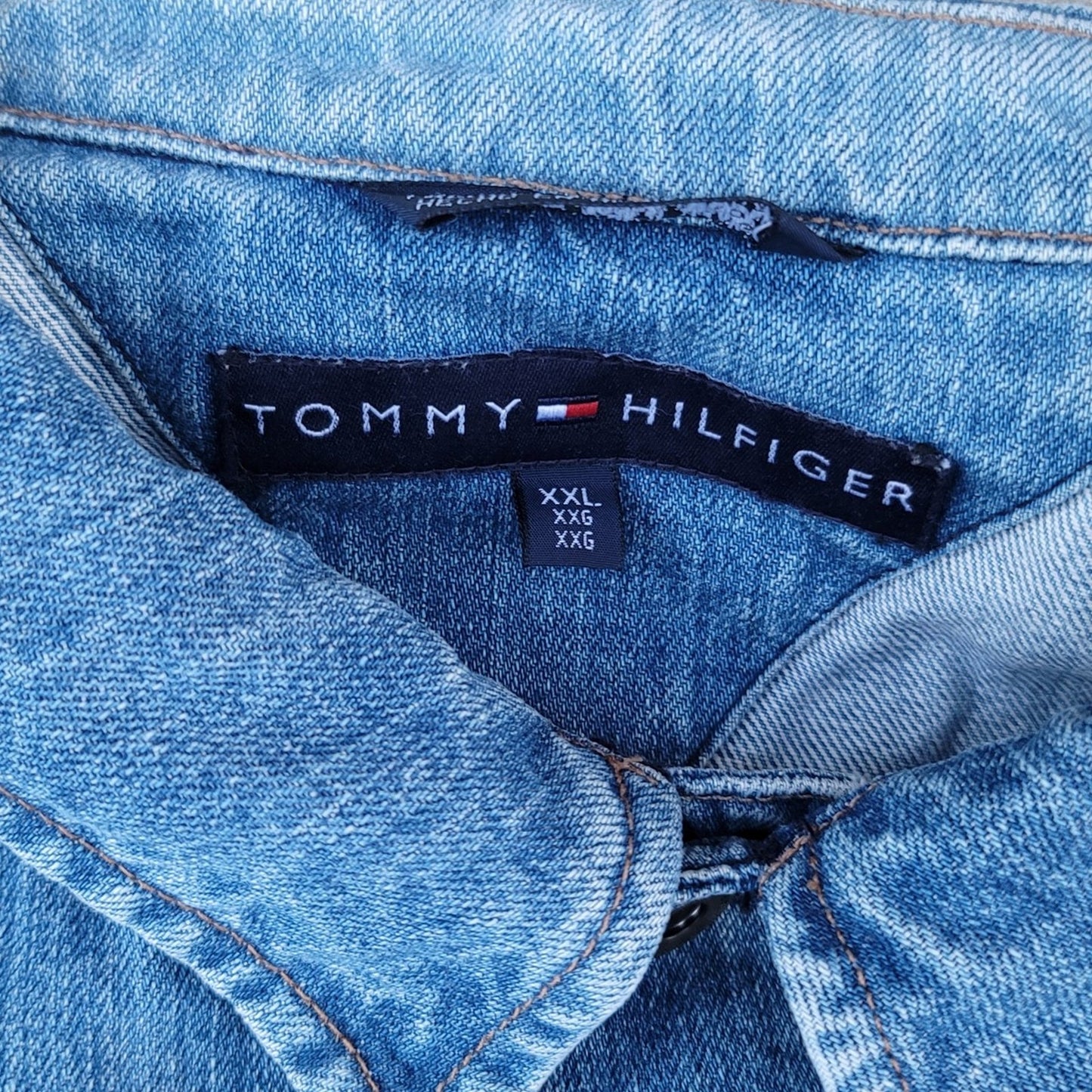 Vtg Tommy Hilfiger Denim Jean Western Jacket