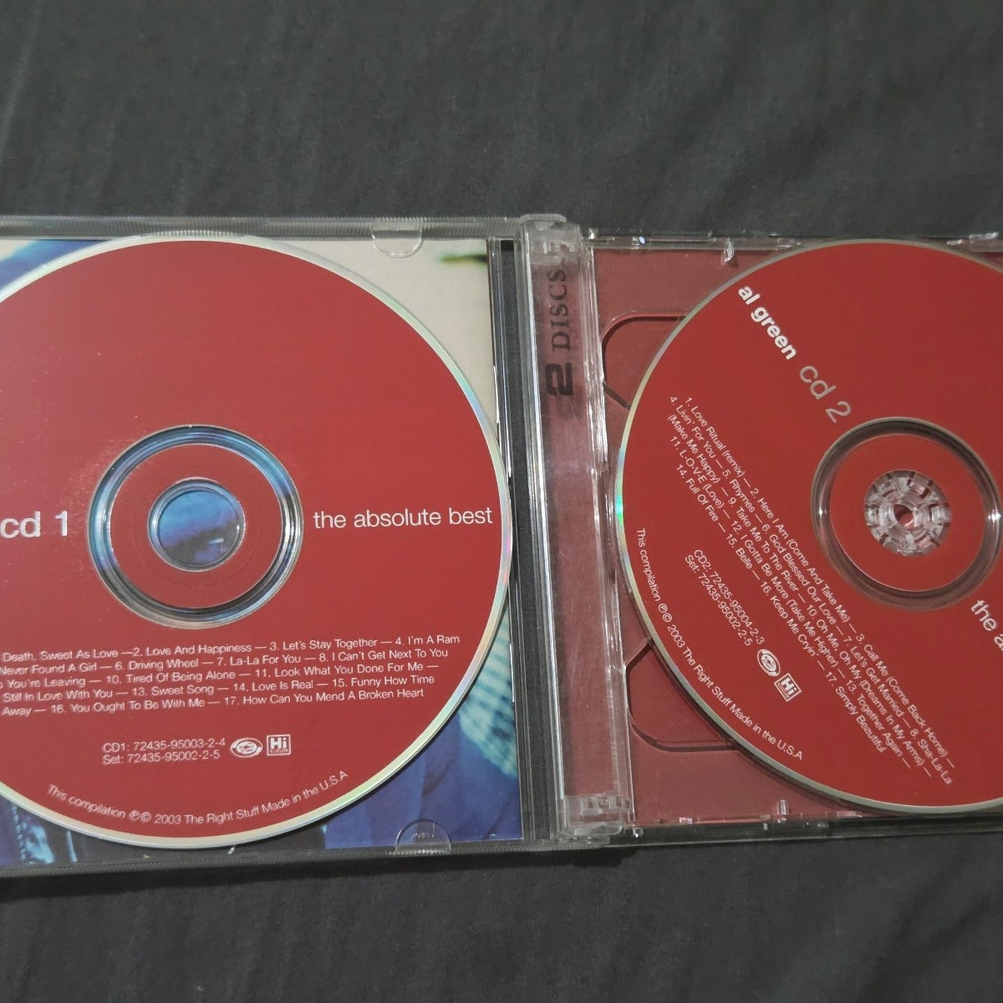 Vtg 2004 Al Green The Absolute Best Double CD