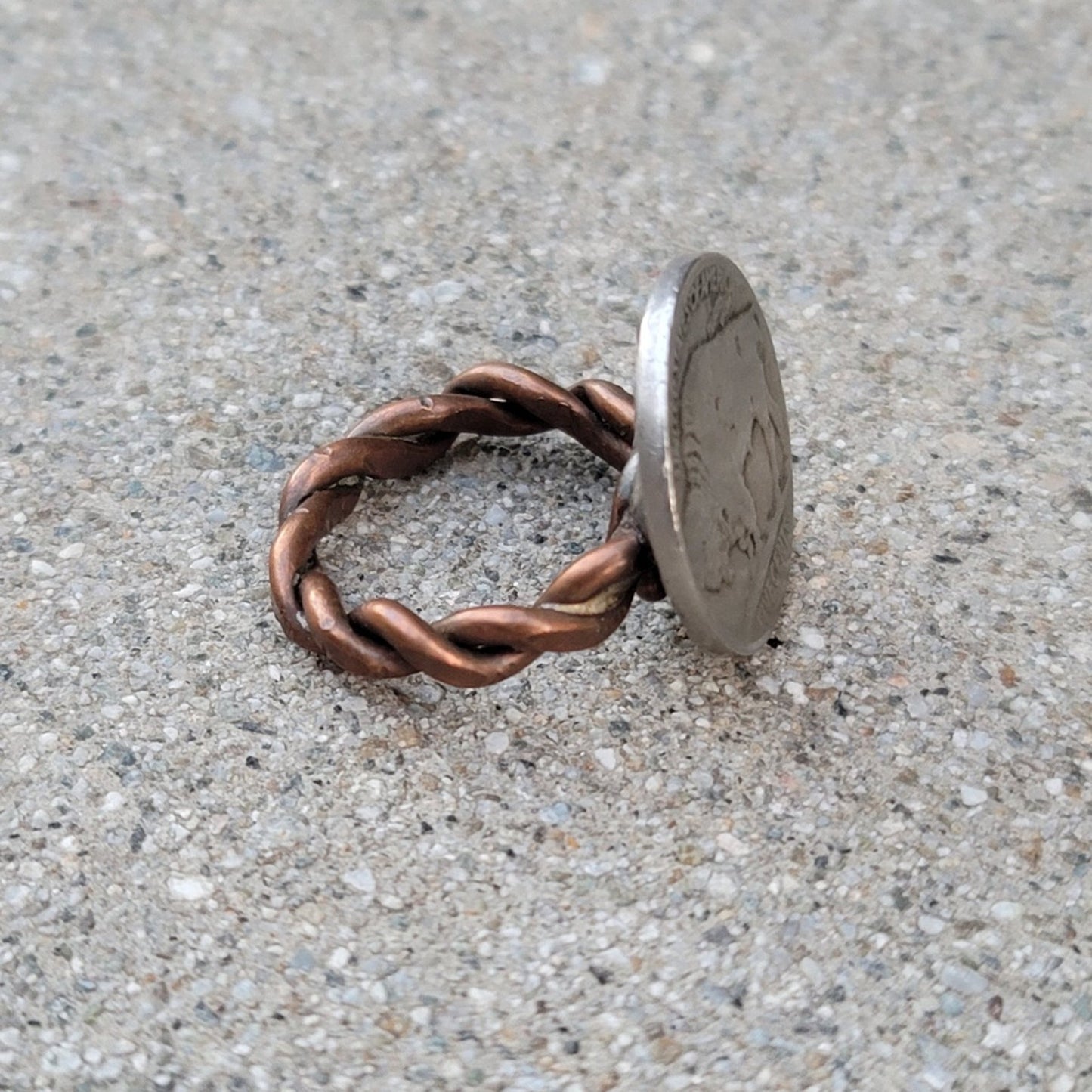 Vtg Buffalo Nickel Custom Ring