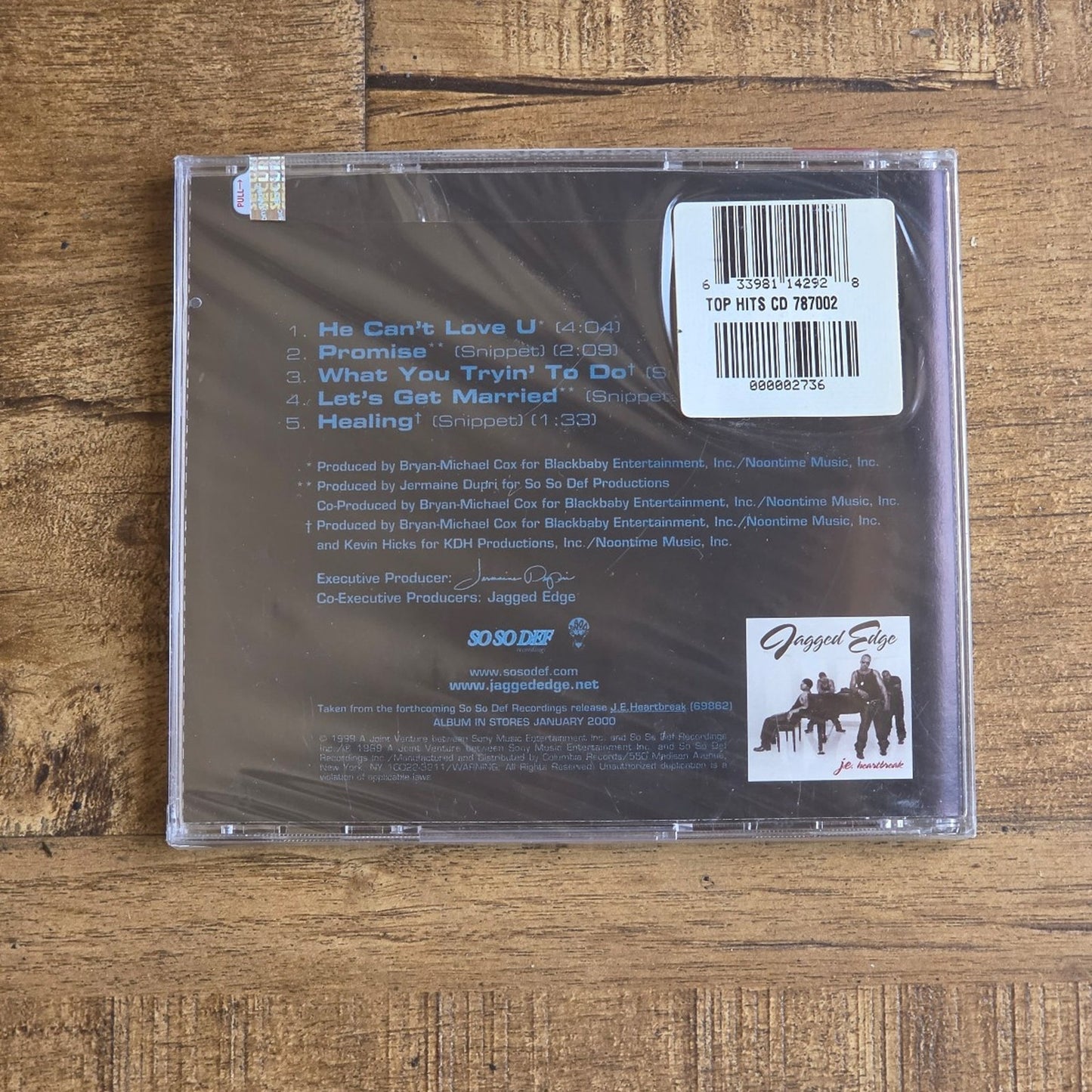 Vtg 1999 Jagged Edge He Can't Love U Maxi Single CD