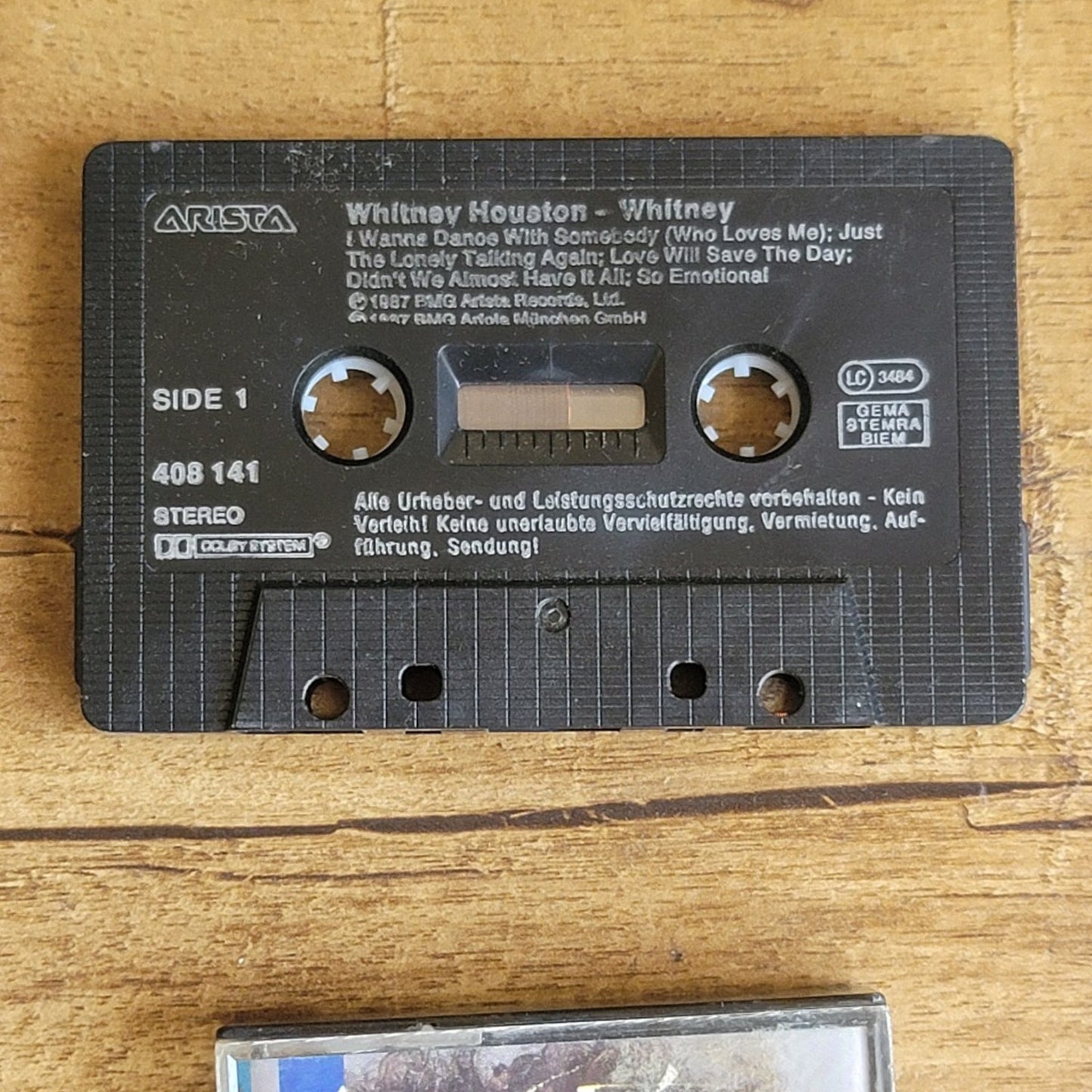 Vtg 1987 Whitney Houston WHITNEY Cassette Tape