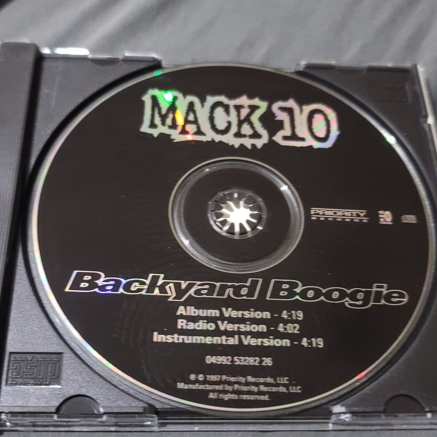 Vtg 1997 Mack 10 BACKYARD BOOGIE CD Single Rap Hip Hop