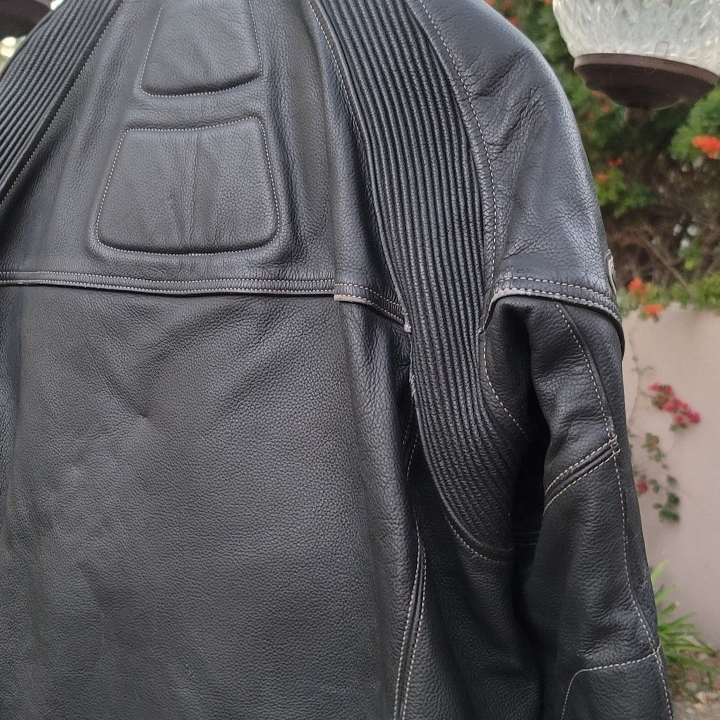 Vtg Alpinestars Padded Protective Motorcycle Leather Jacket