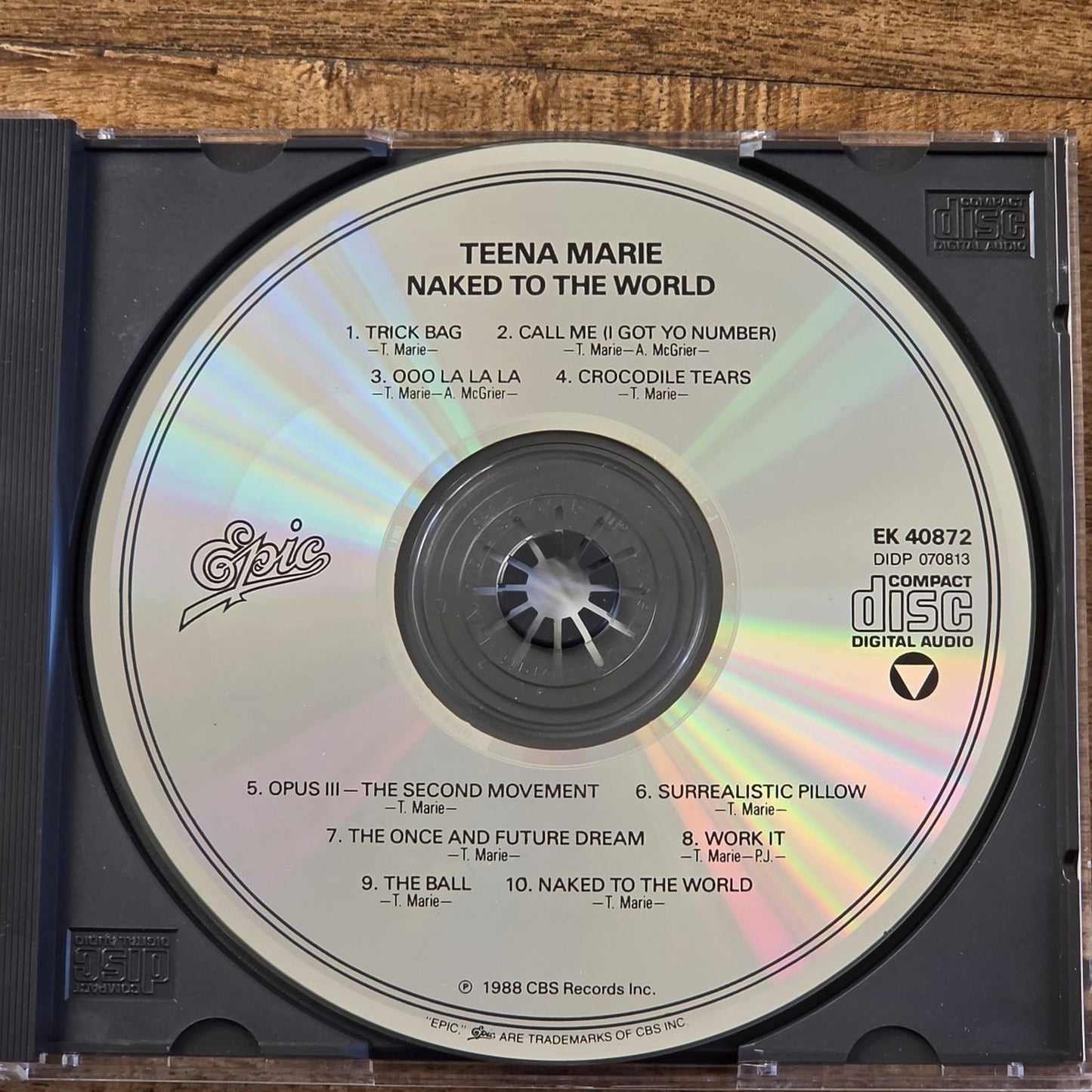 Vtg 1988 Teena Marie NAKED TO THE WORLD CD
