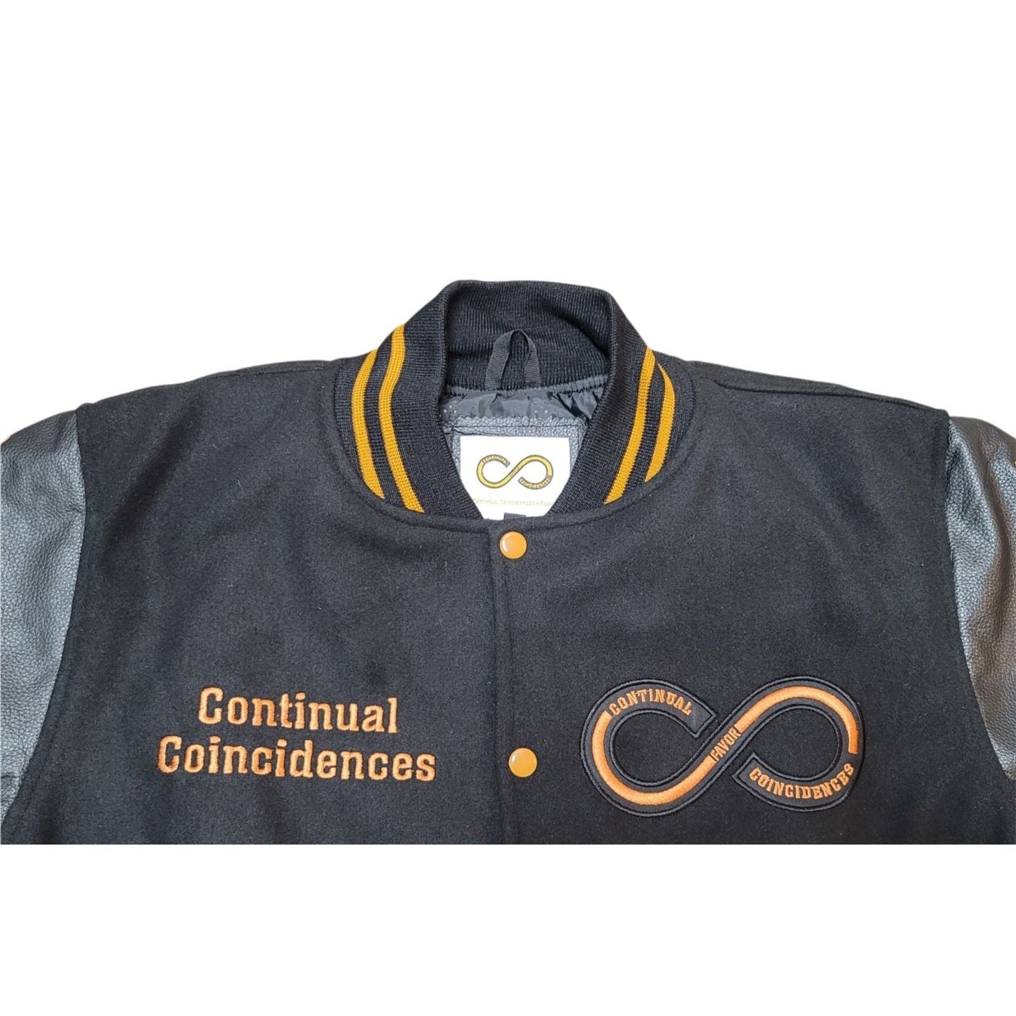 Continual Coincidences FAVORED (No Coincidences) Varsity Letterman Jacket