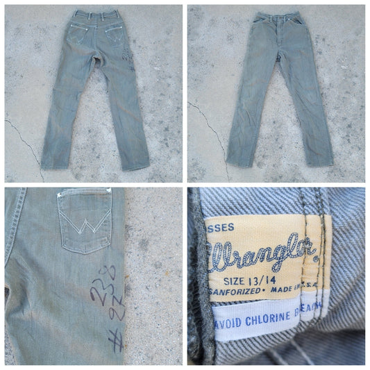 Vtg Wrangler Denim Jeans Western Juniors