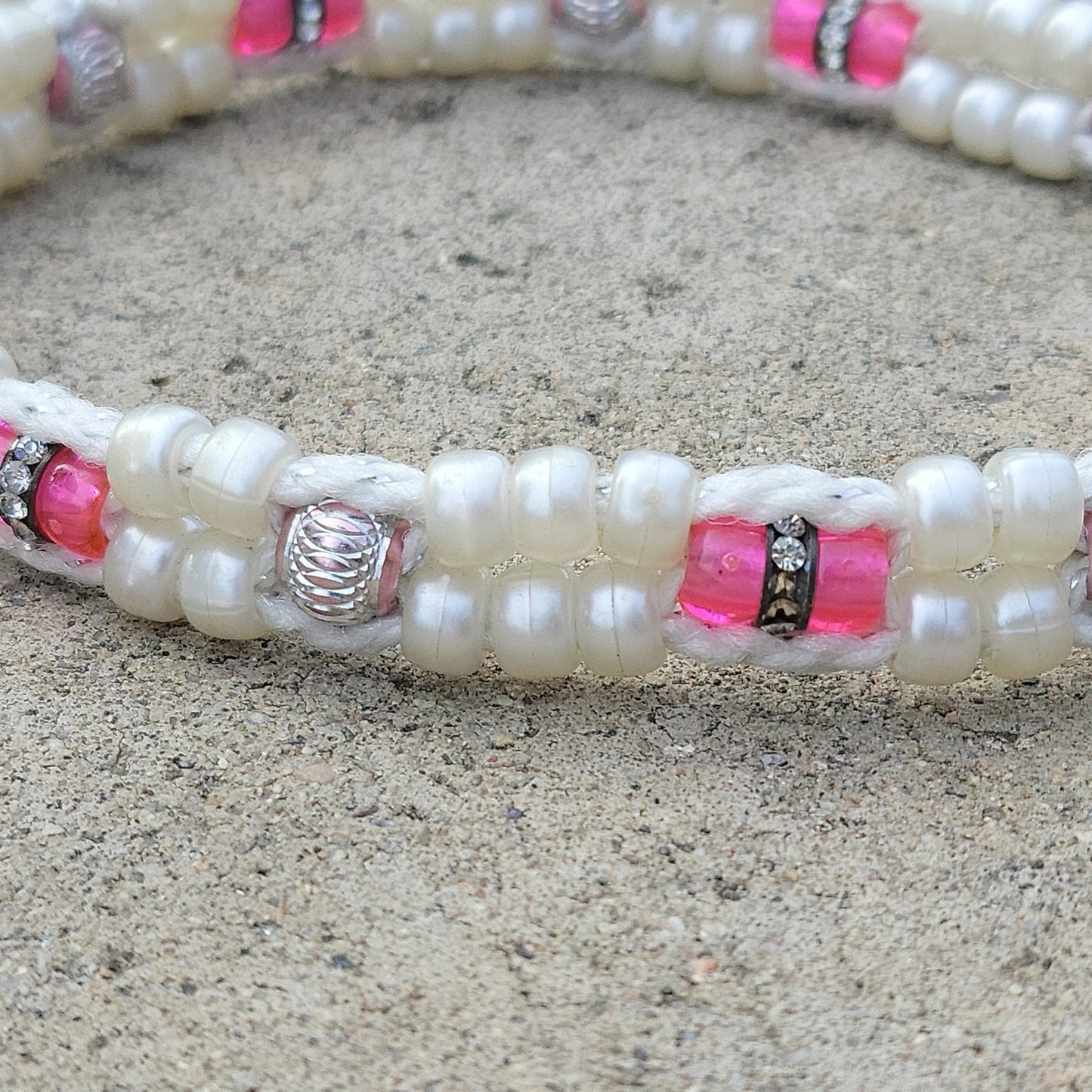 Custom Handmade Beaded Bling Dog Collar