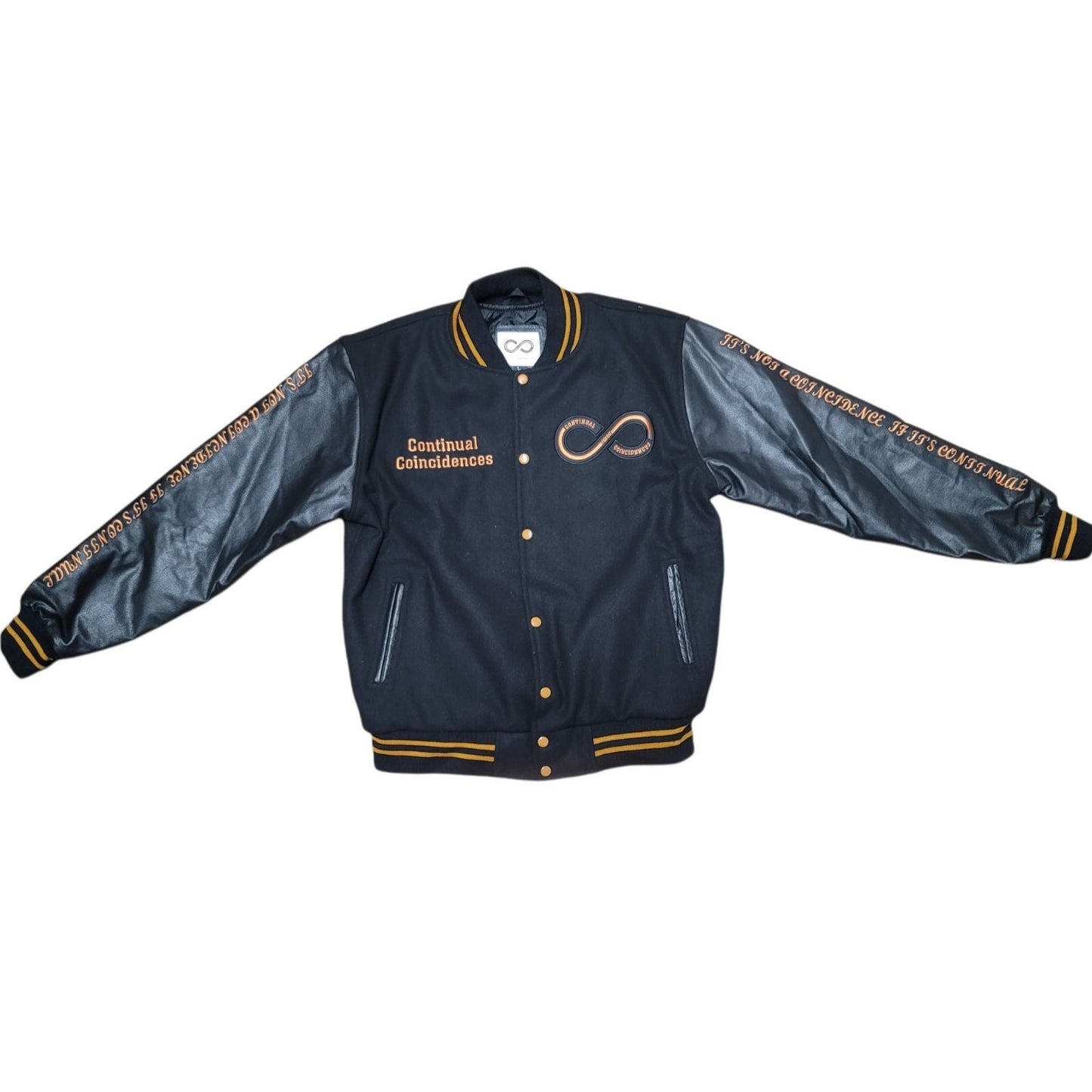 Continual Coincidences FAVORED (No Coincidences) Varsity Letterman Jacket
