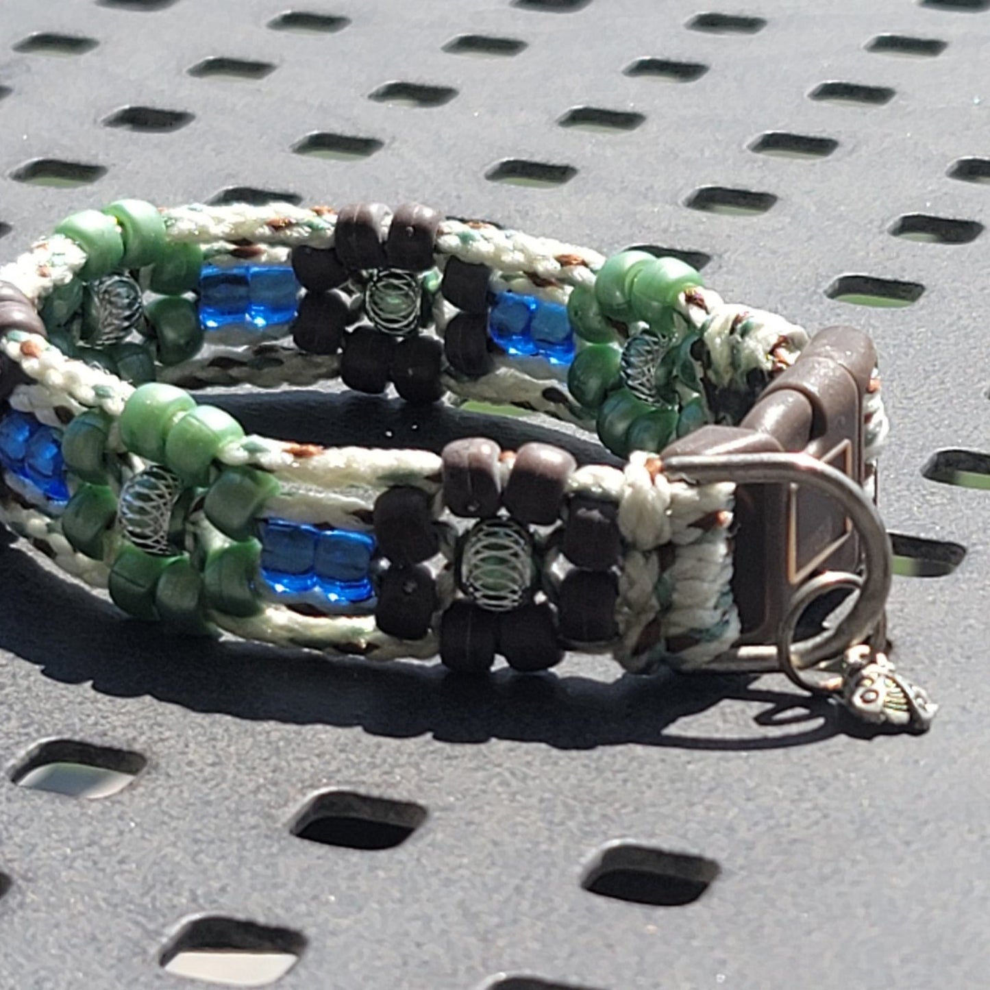 Custom Handmade Beaded Bling Dog Collar