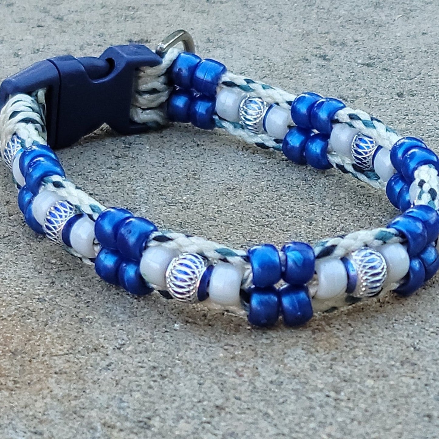 Custom Handmade Beaded Bling Dog Collar