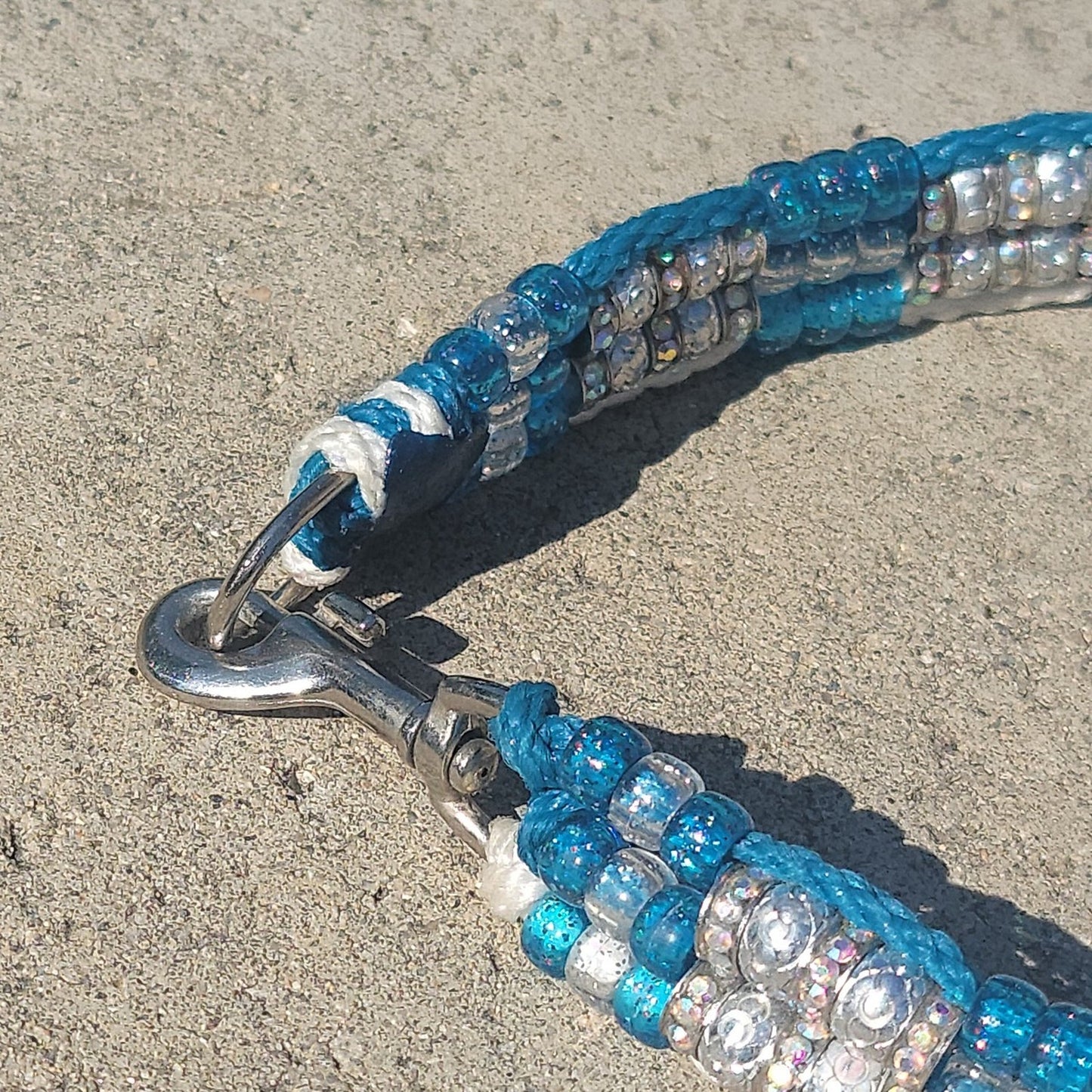 Custom Handmade Beaded Bling Dog Collar