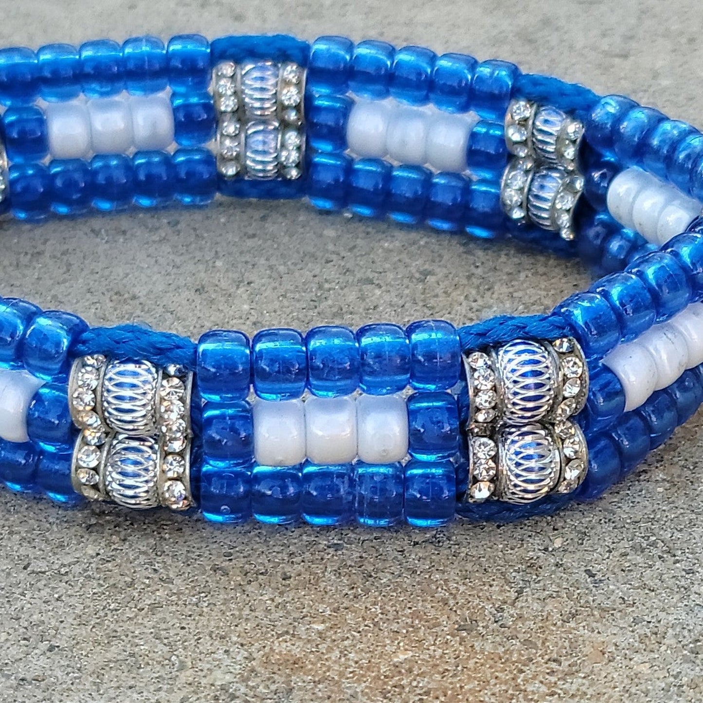 Custom Handmade Beaded Bling Dog Collar