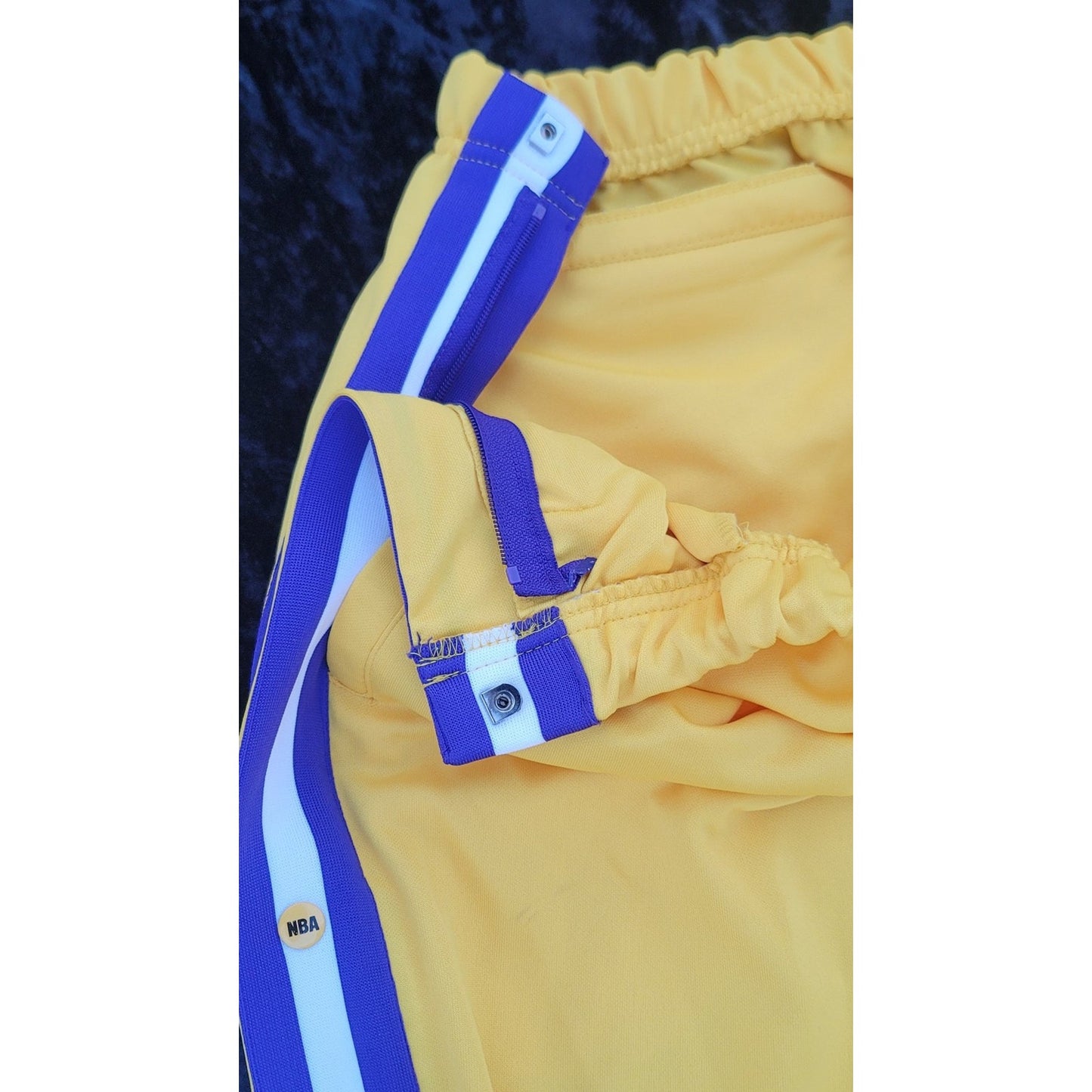 Vtg NBA Unique Sports Generation Los Angeles Lakers Tearaway Warm-up Pants