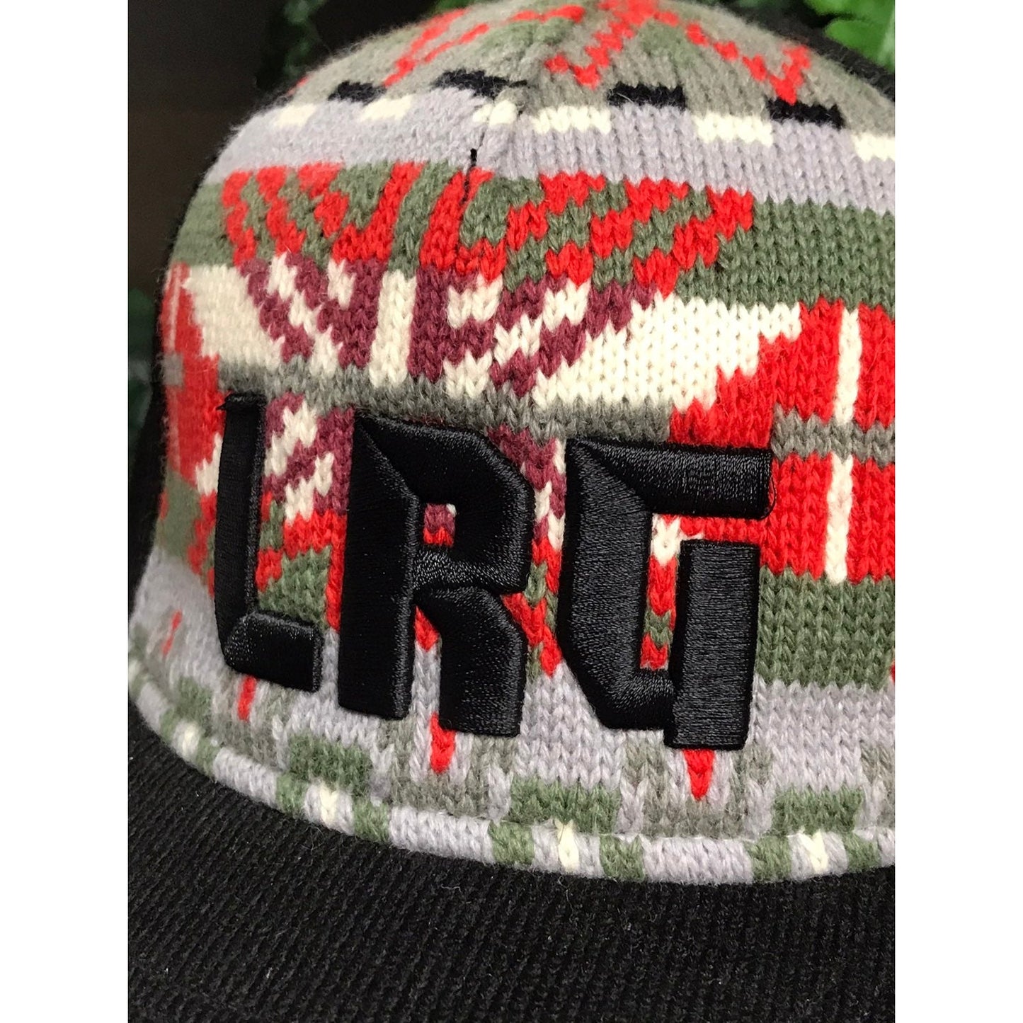 Vtg LRG Ugly Sweater Fitted Hat