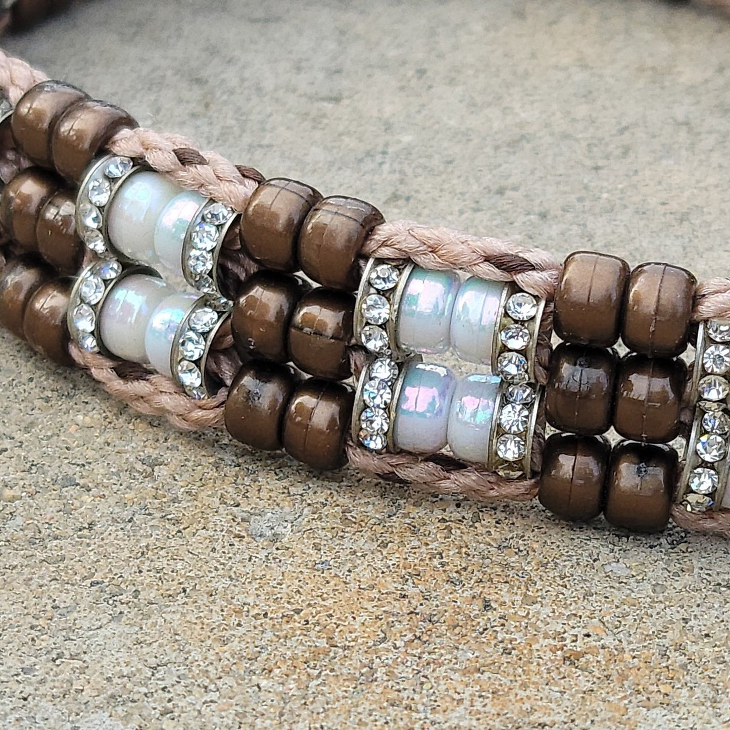 Custom Handmade Beaded Bling Dog Collar